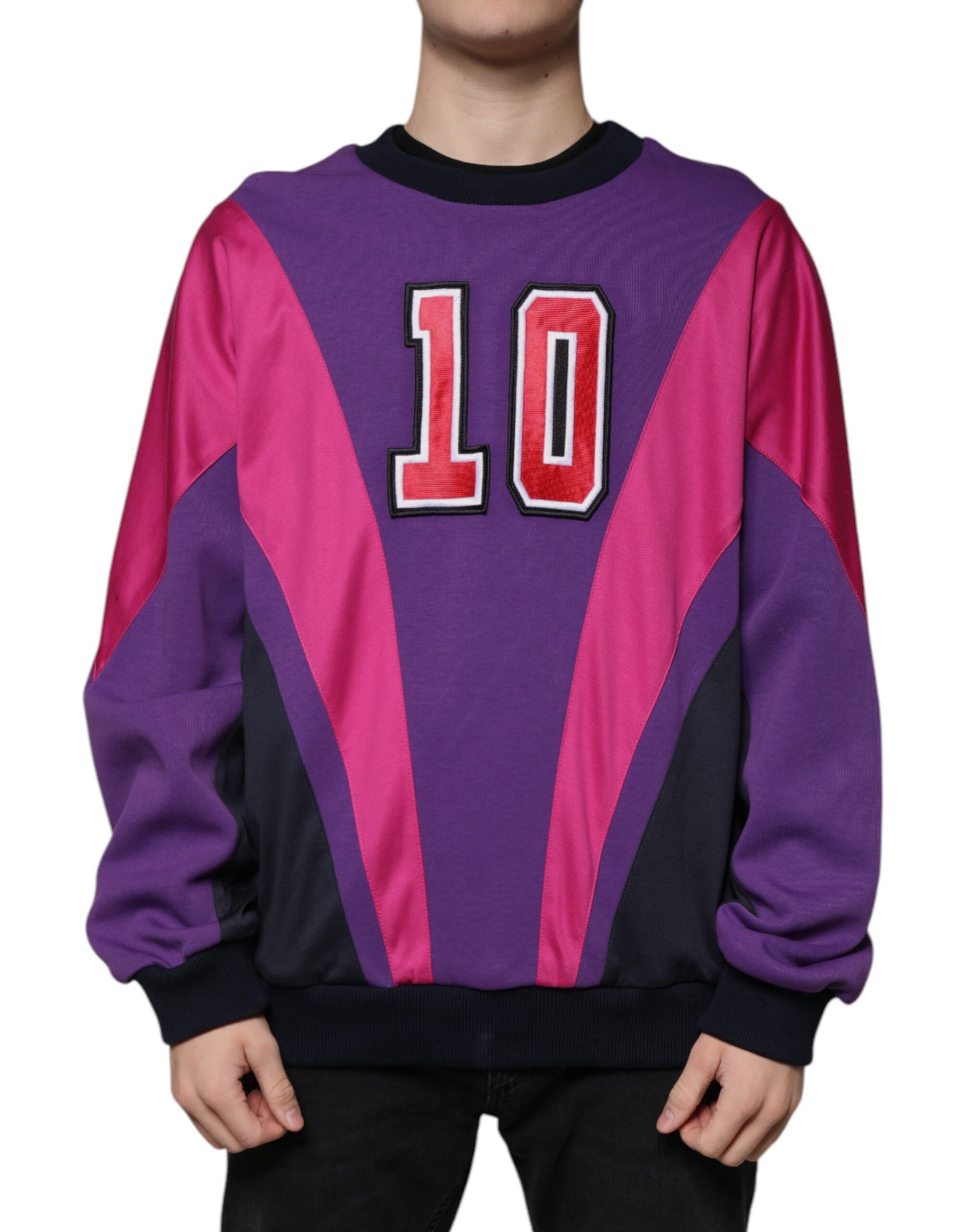 Dolce & Gabbana Multicolor Crew Neck Men Sweatshirt Sweater | Regal Royce