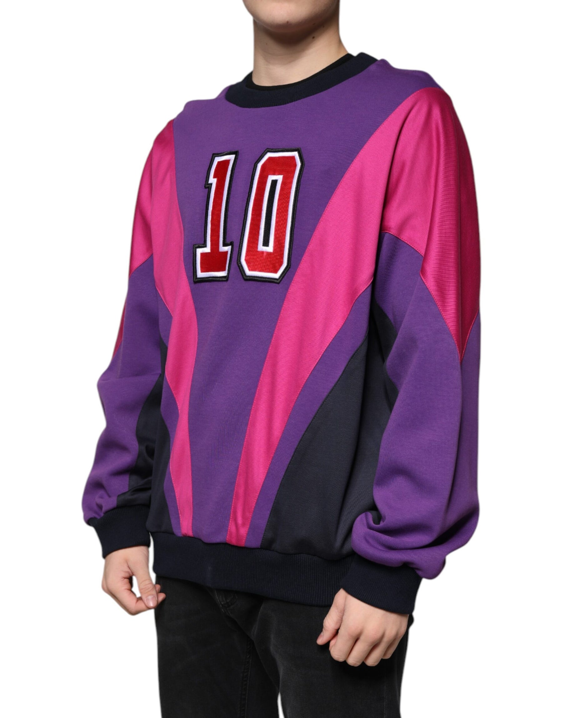 Dolce & Gabbana Multicolor Crew Neck Men Sweatshirt Sweater | Regal Royce