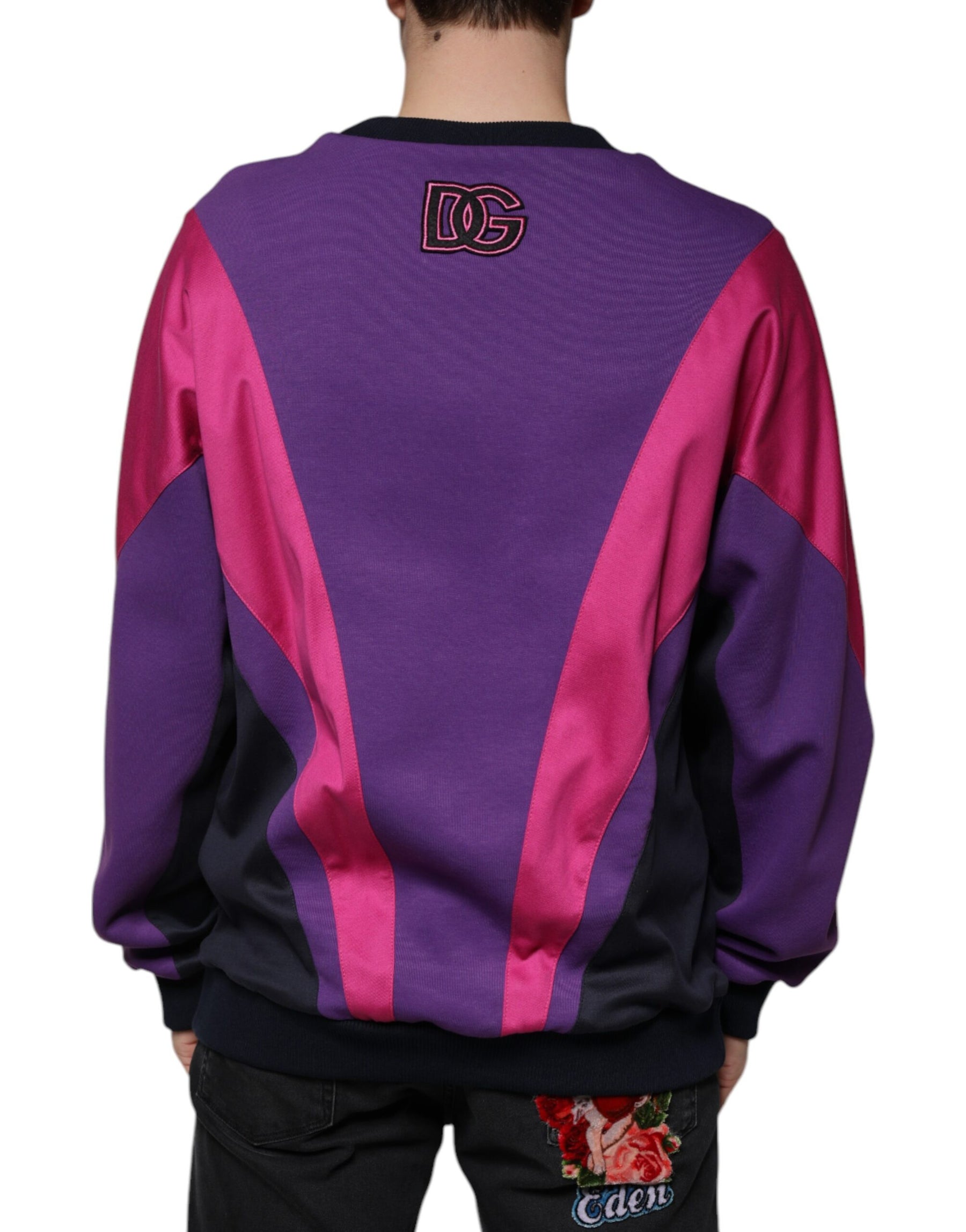 Dolce & Gabbana Multicolor Crew Neck Men Sweatshirt Sweater | Regal Royce