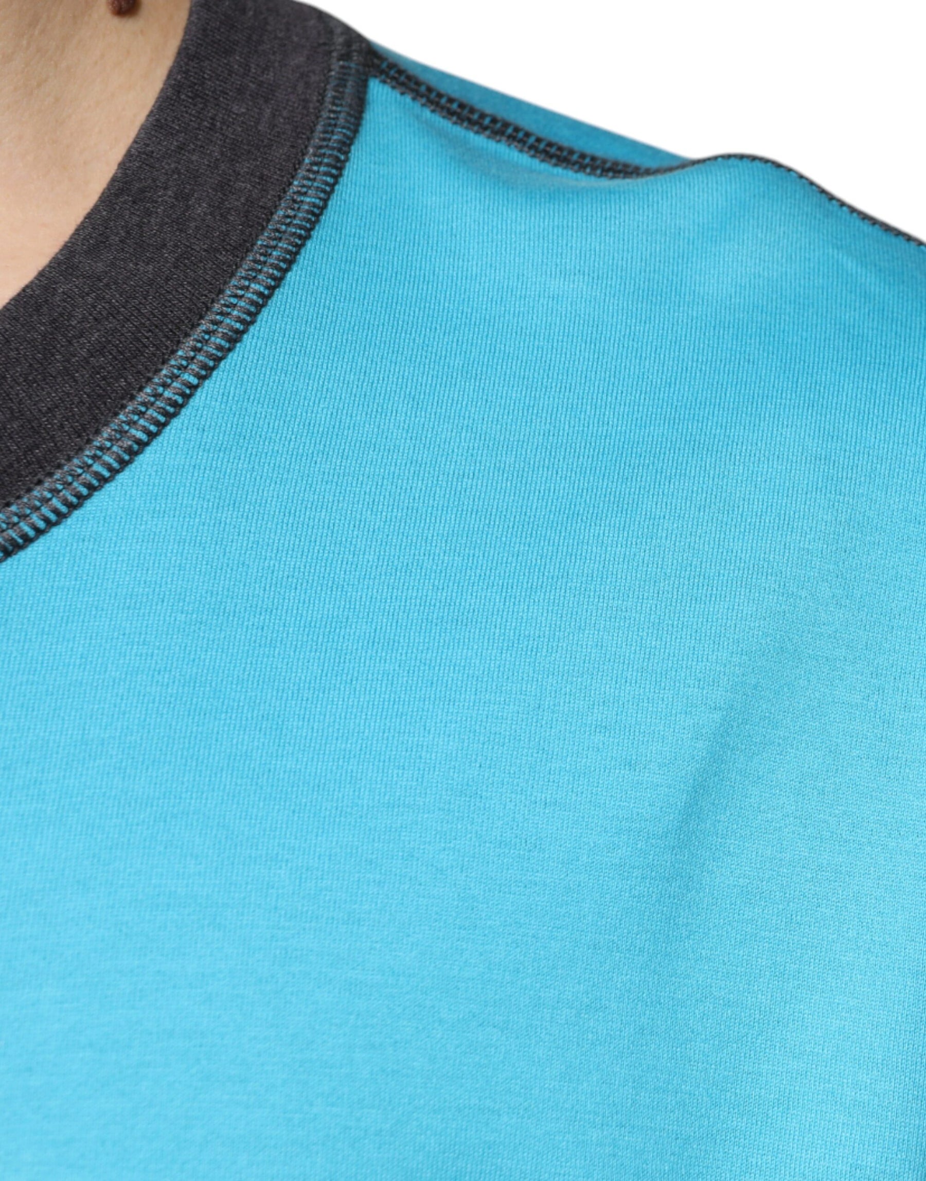 Dolce & Gabbana Blue Logo Crew Neck Short Sleeves T-shirt | Regal Royce