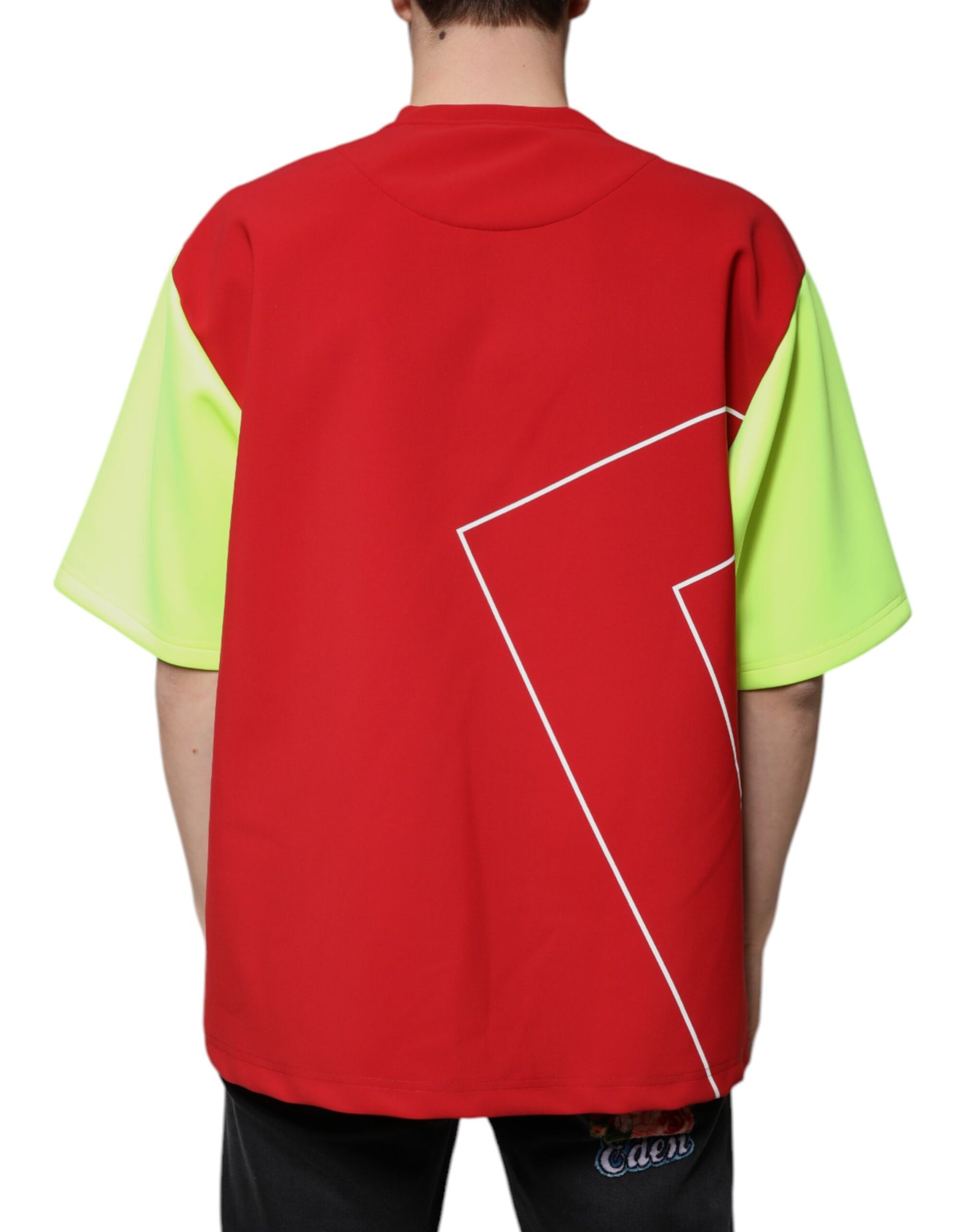 Dolce & Gabbana Multicolor Logo Cotton Men Crew Neck T-shirt | Regal Royce