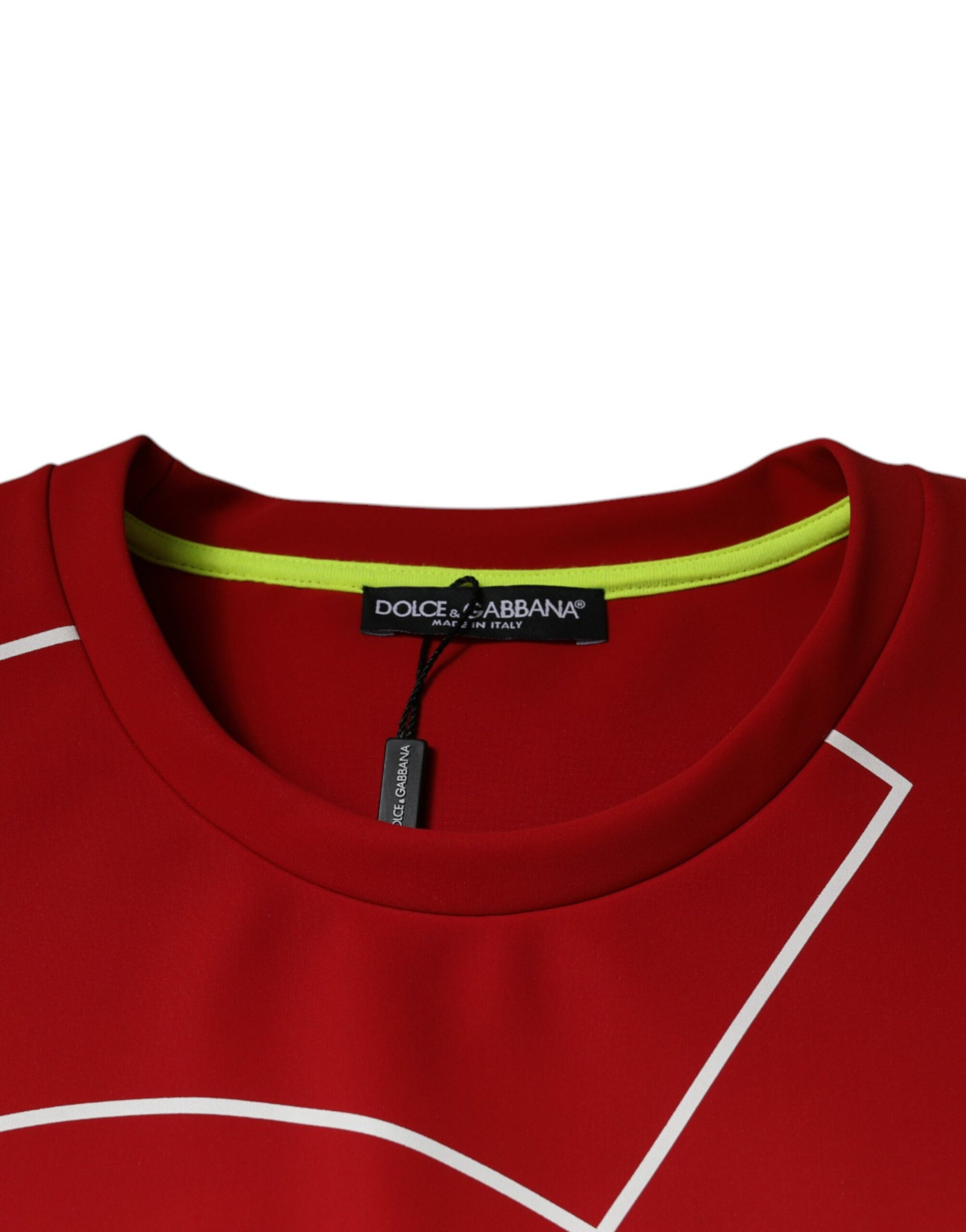 Dolce & Gabbana Multicolor Logo Cotton Men Crew Neck T-shirt | Regal Royce