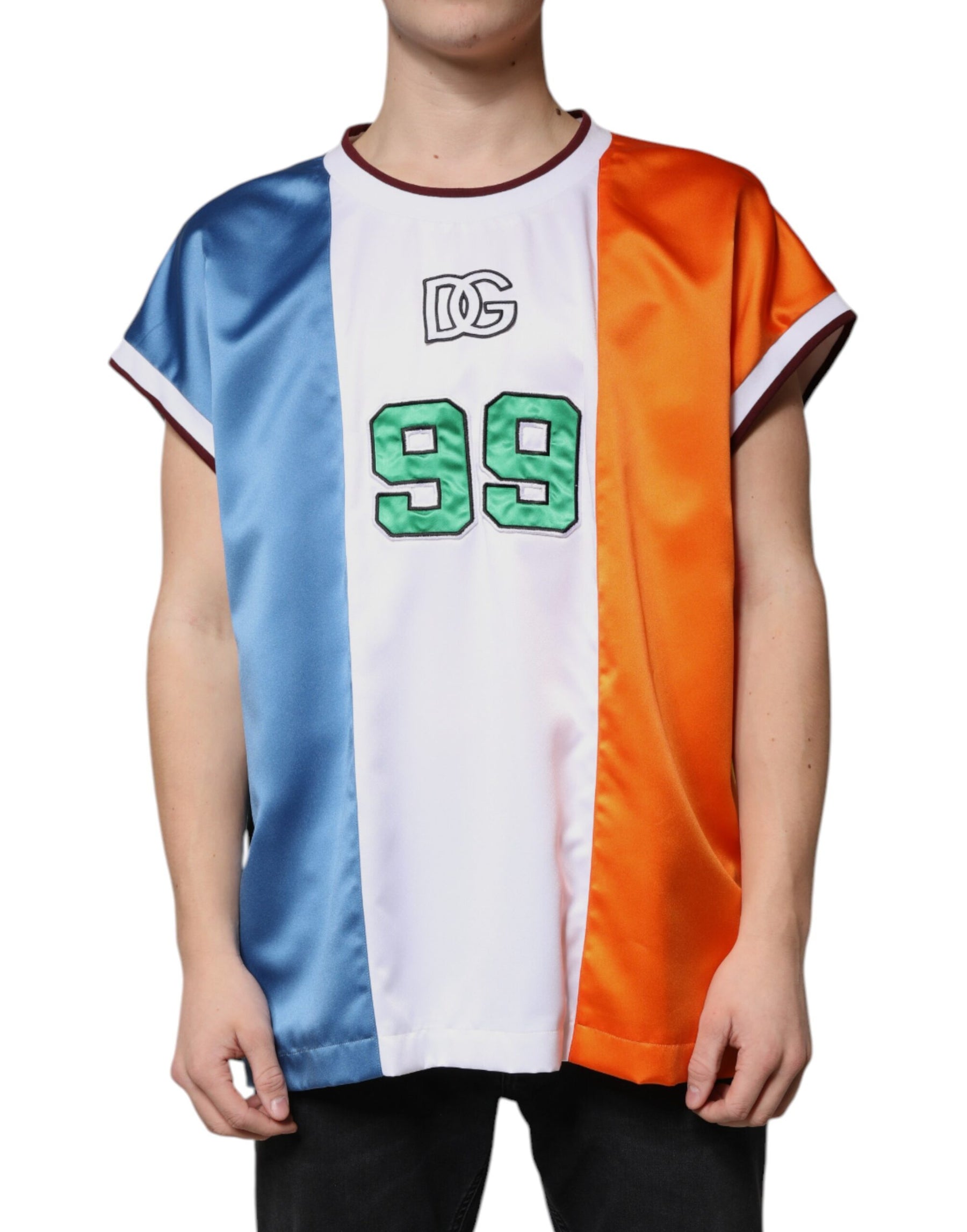 Dolce & Gabbana Multicolor Jersey Tank Sleeveless T-shirt | Regal Royce