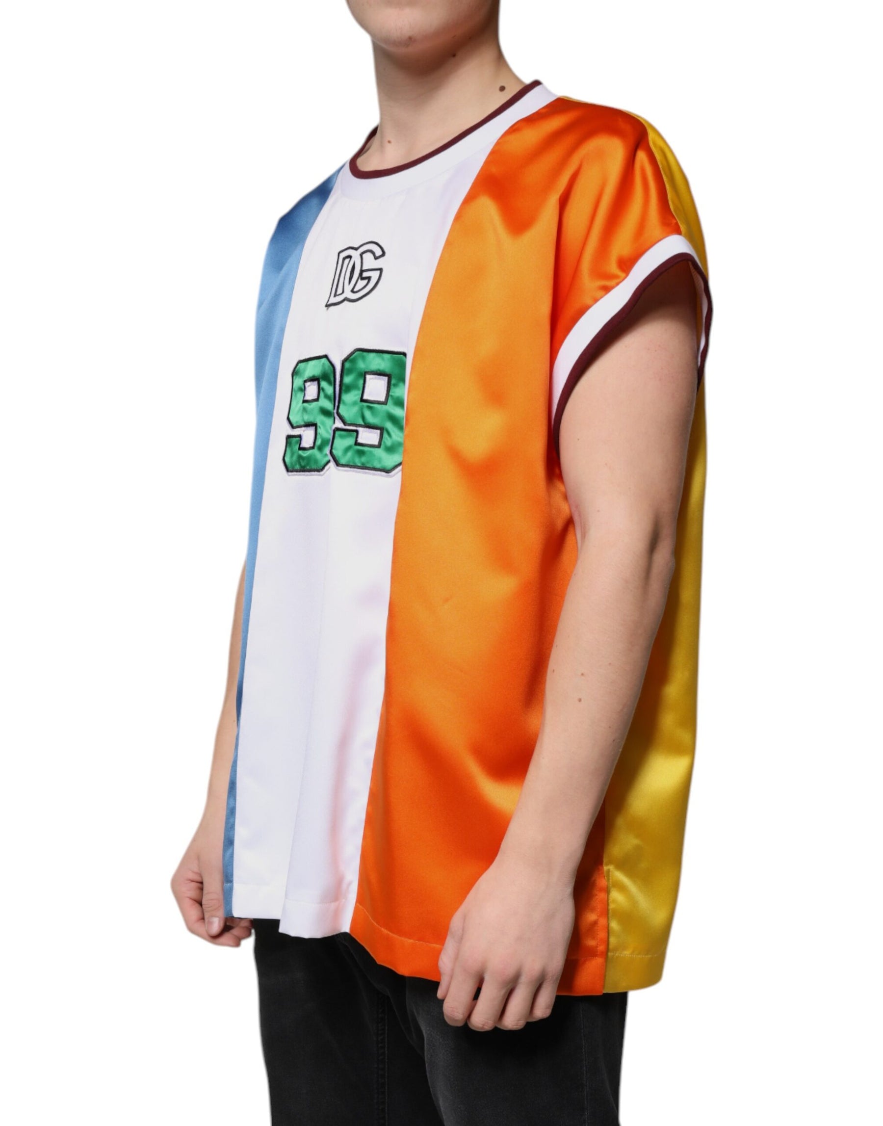 Dolce & Gabbana Multicolor Jersey Tank Sleeveless T-shirt | Regal Royce