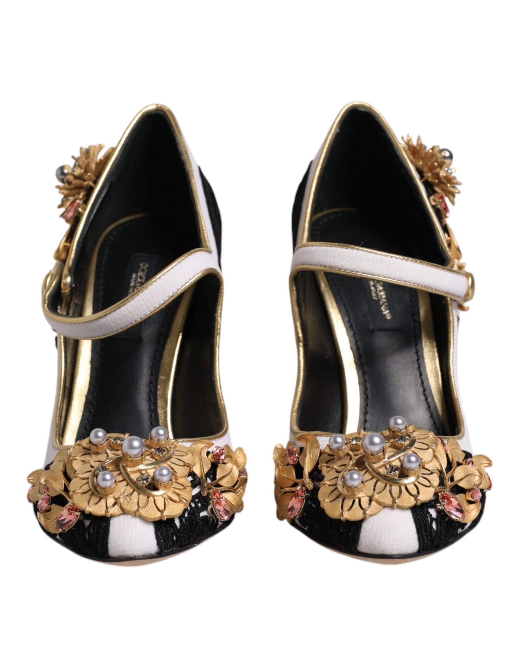 Dolce & Gabbana Multicolor Embellished Heels Pumps Shoes | Regal Royce