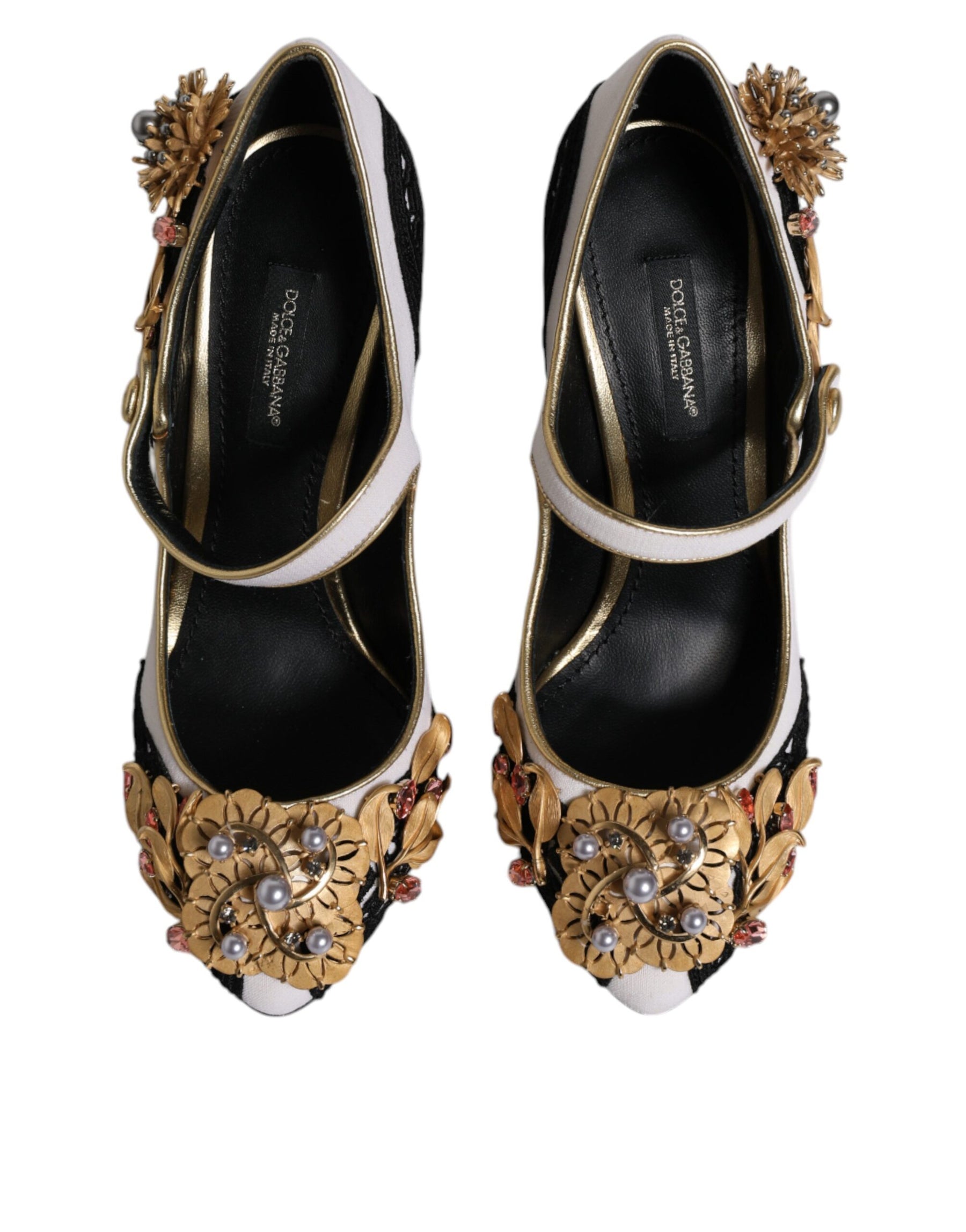 Dolce & Gabbana Multicolor Embellished Heels Pumps Shoes | Regal Royce