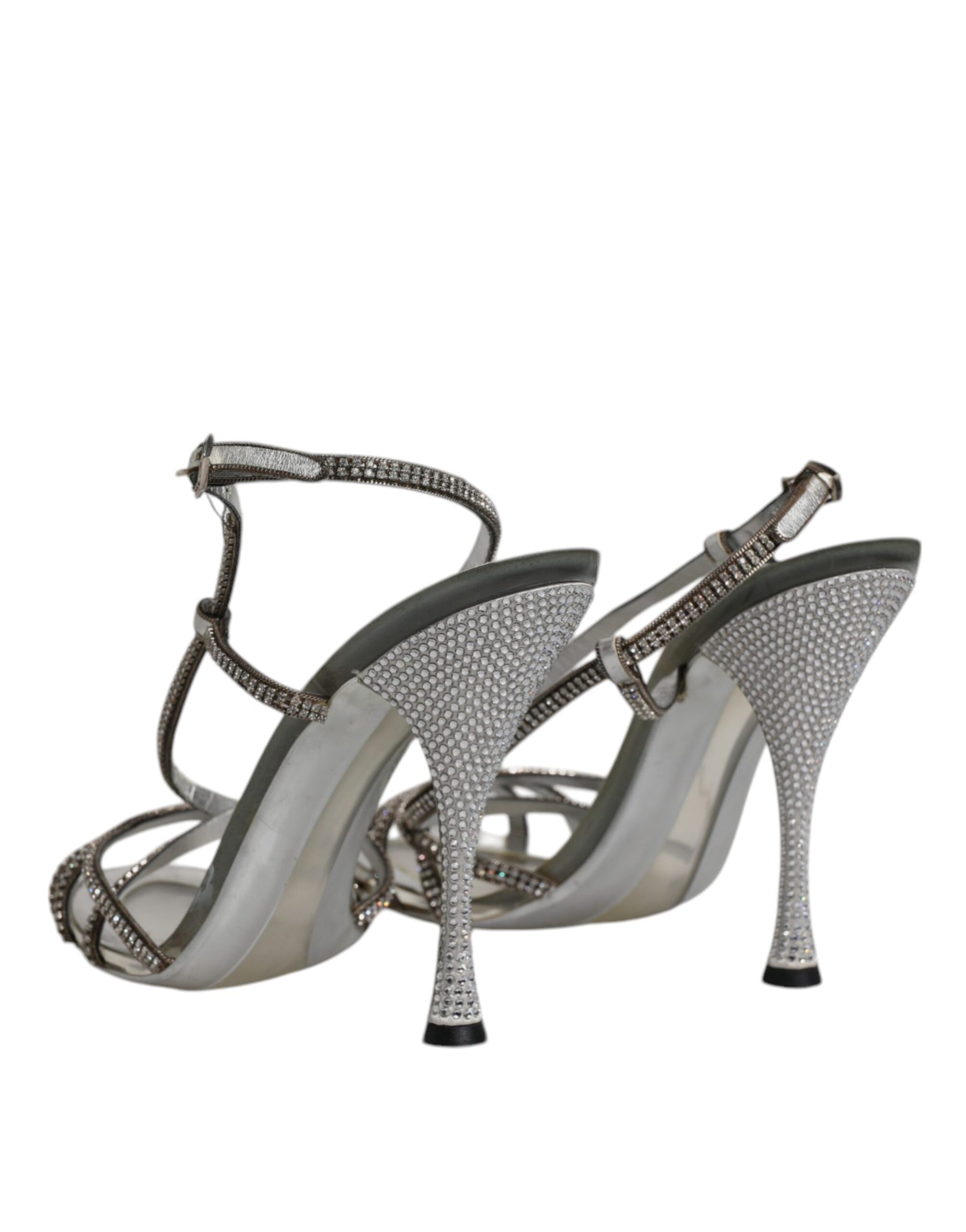 Dolce & Gabbana Silver Crystal Slingback KEIRA Sandals Shoes | Regal Royce