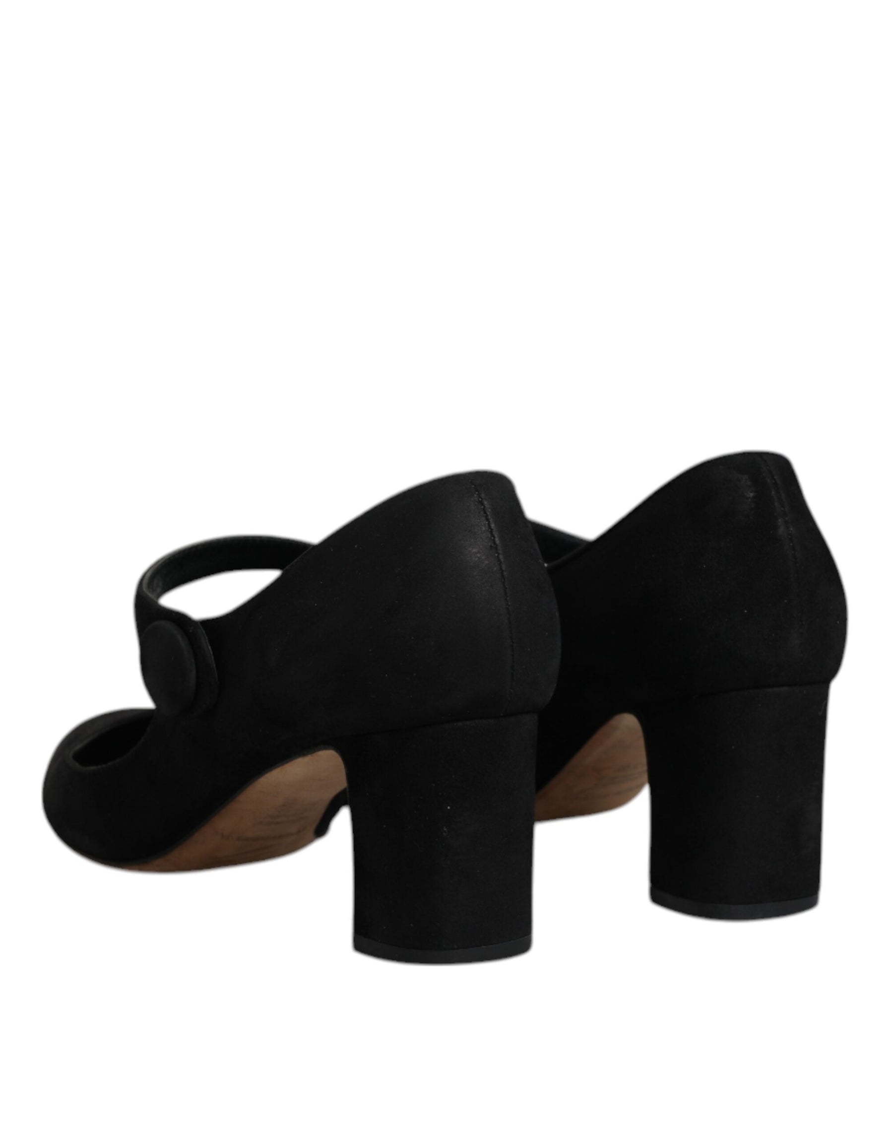 Dolce & Gabbana Black Suede Leather KEIRA Heels Pumps Shoes | Regal Royce