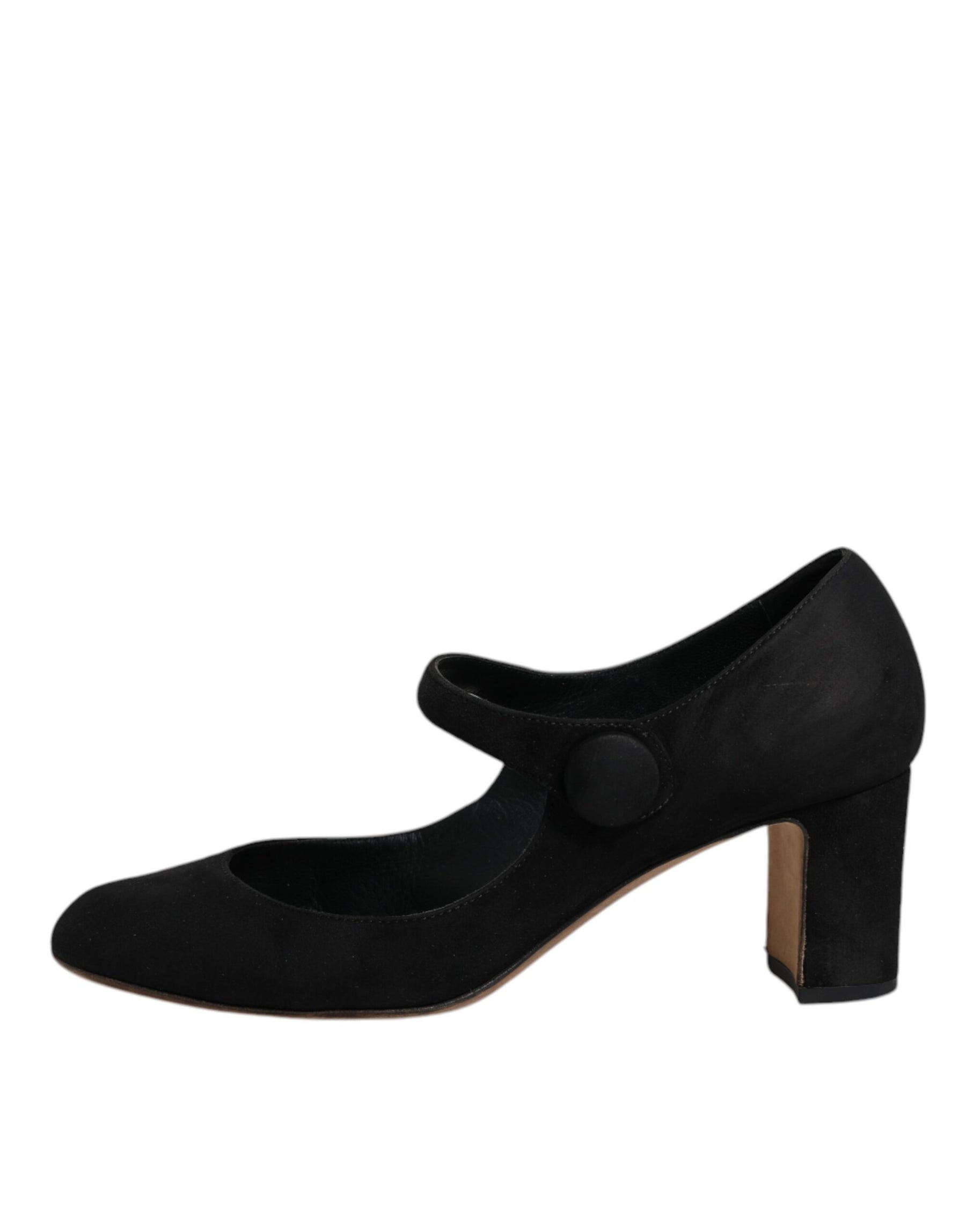 Dolce & Gabbana Black Suede Leather KEIRA Heels Pumps Shoes | Regal Royce