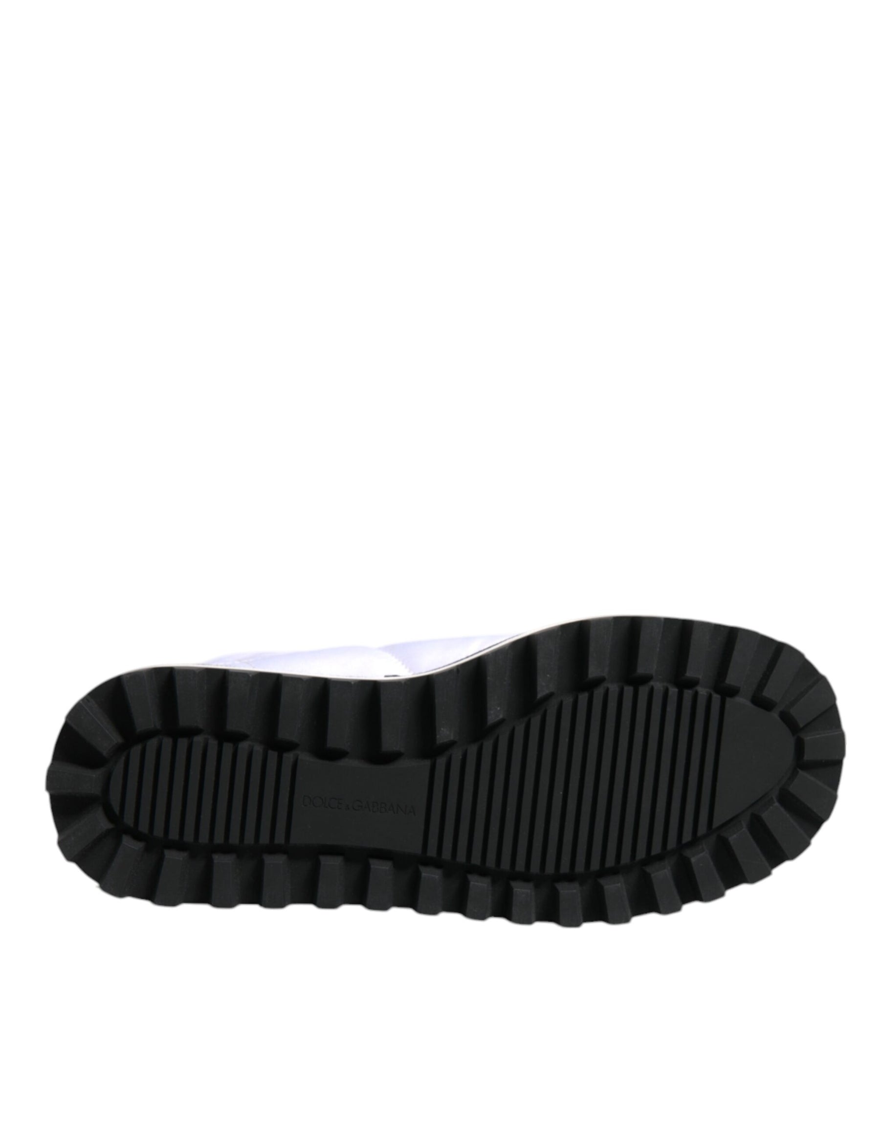 Dolce & Gabbana White Viscose Padded Mid Calf Boots Shoes | Regal Royce