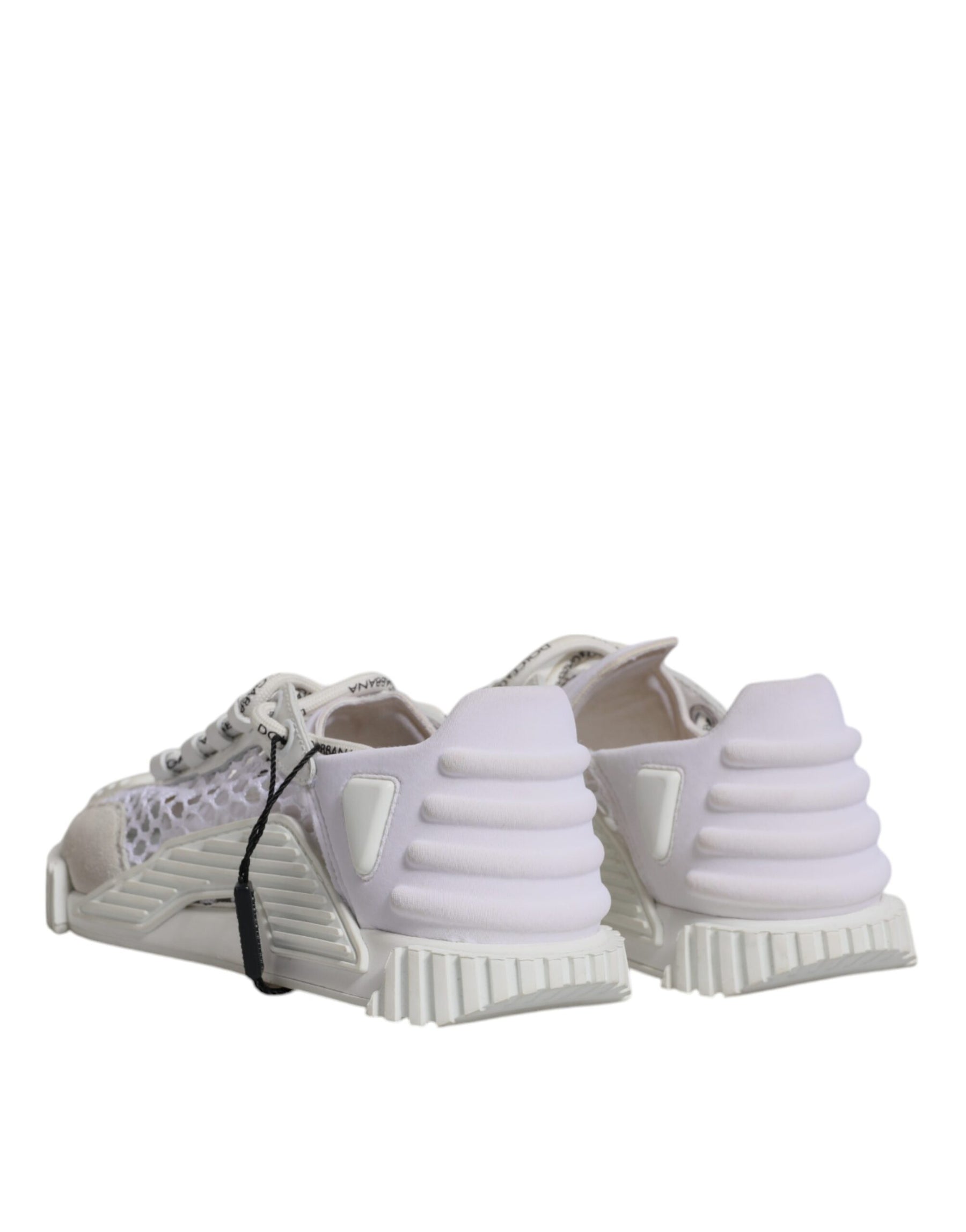 Dolce & Gabbana White Mesh NS1 Low Top Sports Sneaker Shoes | Regal Royce