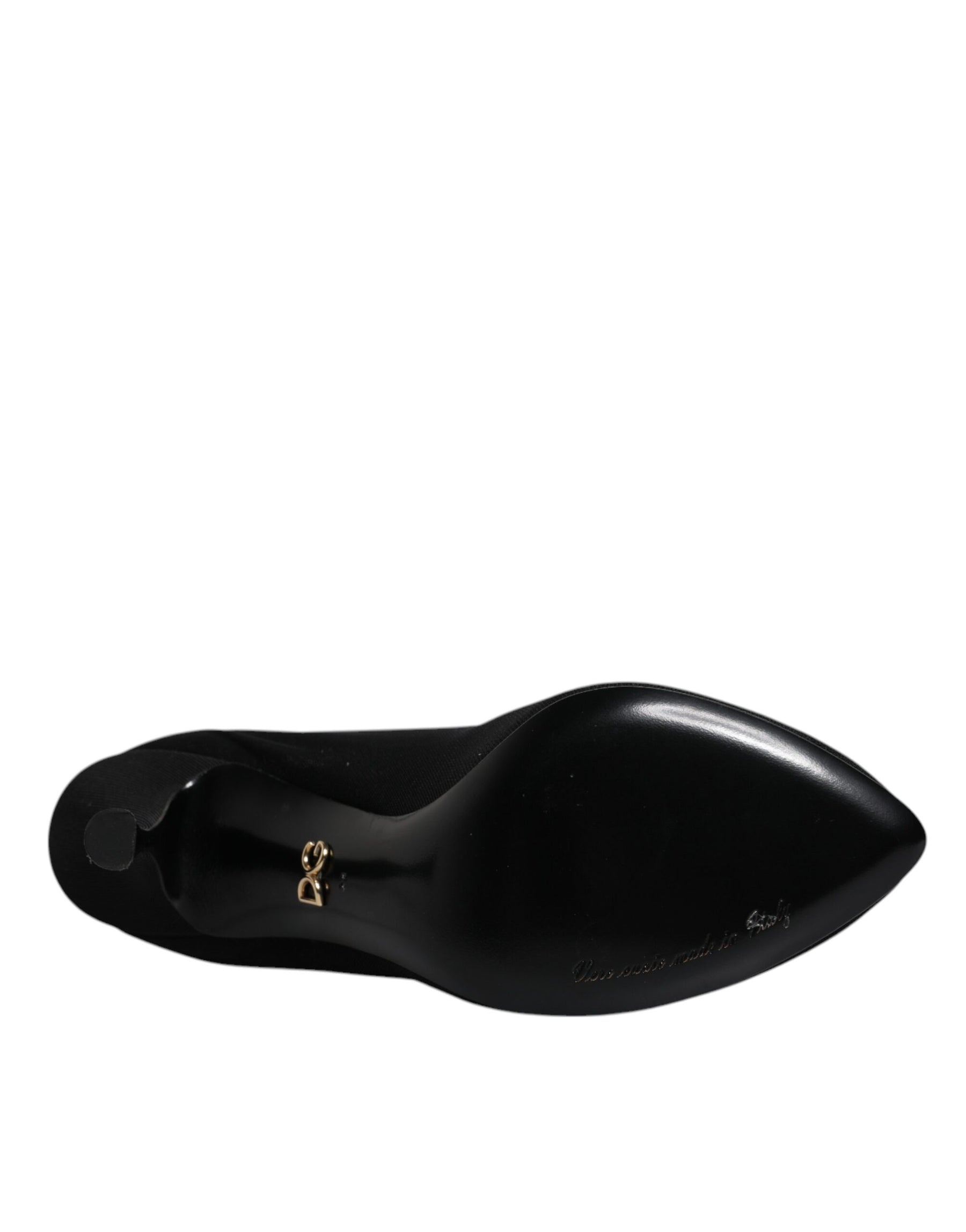 Dolce & Gabbana Black Silk Mesh Sock Style Boots Shoes | Regal Royce