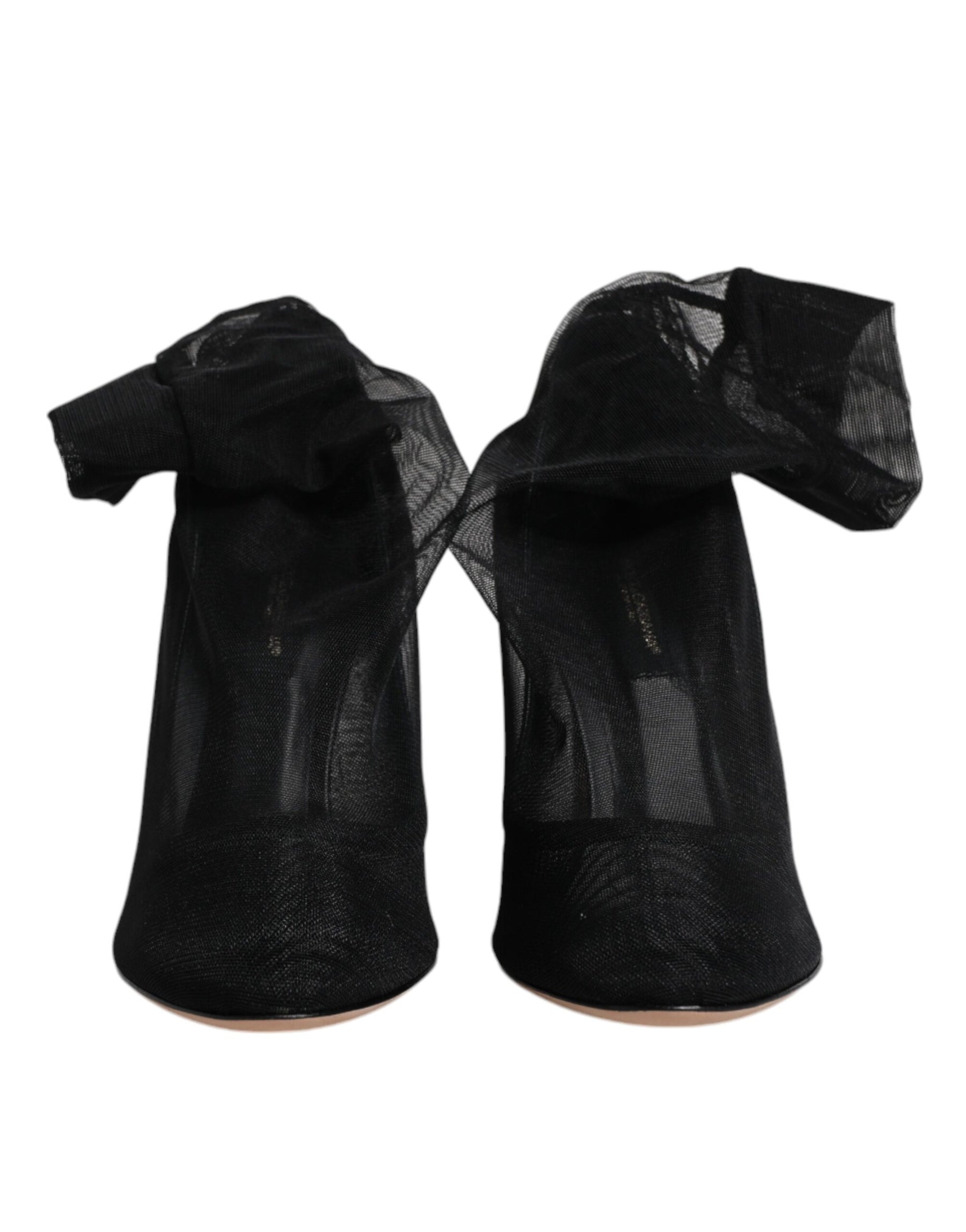 Dolce & Gabbana Black Nylon Mesh Sock Style Boots Shoes | Regal Royce