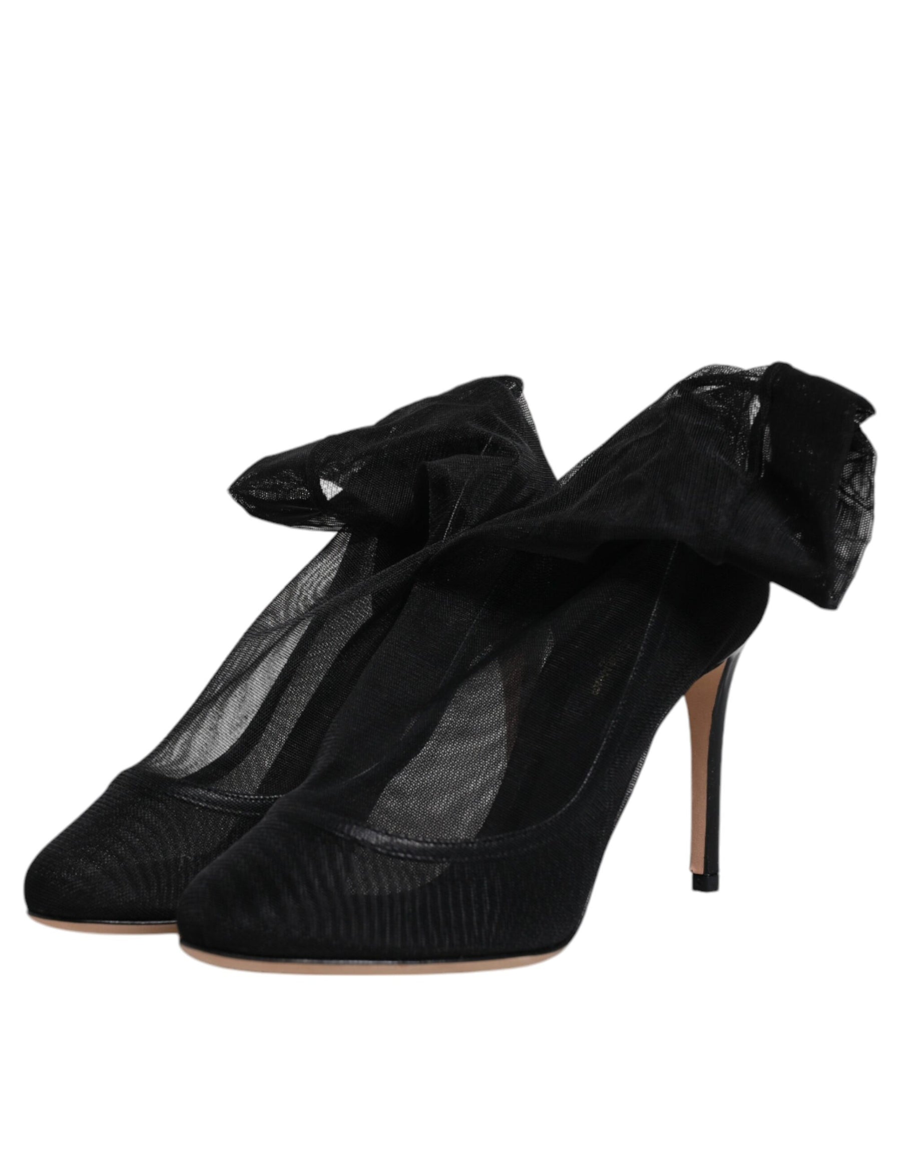 Dolce & Gabbana Black Nylon Mesh Sock Style Boots Shoes | Regal Royce