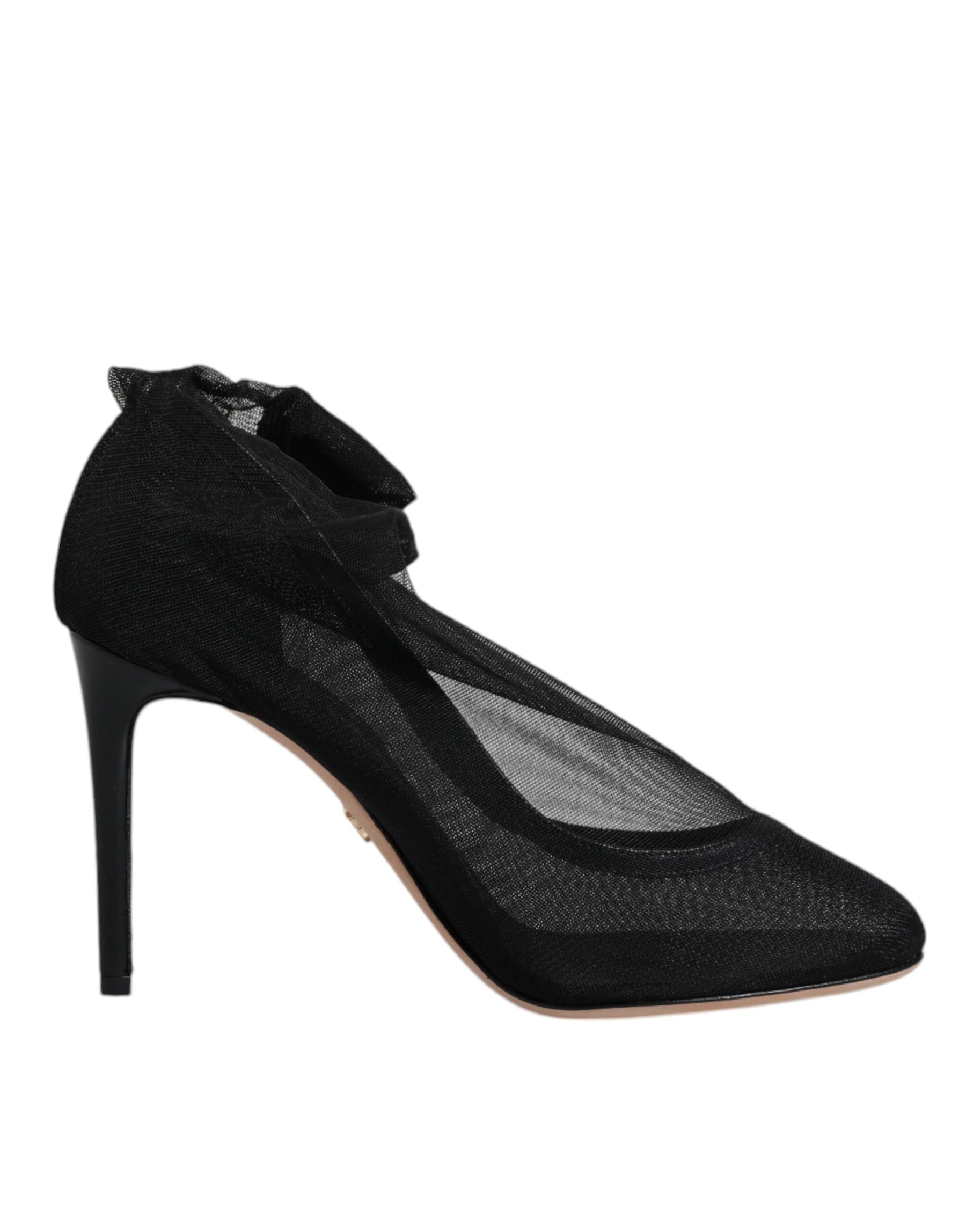 Dolce & Gabbana Black Nylon Mesh Sock Style Boots Shoes | Regal Royce