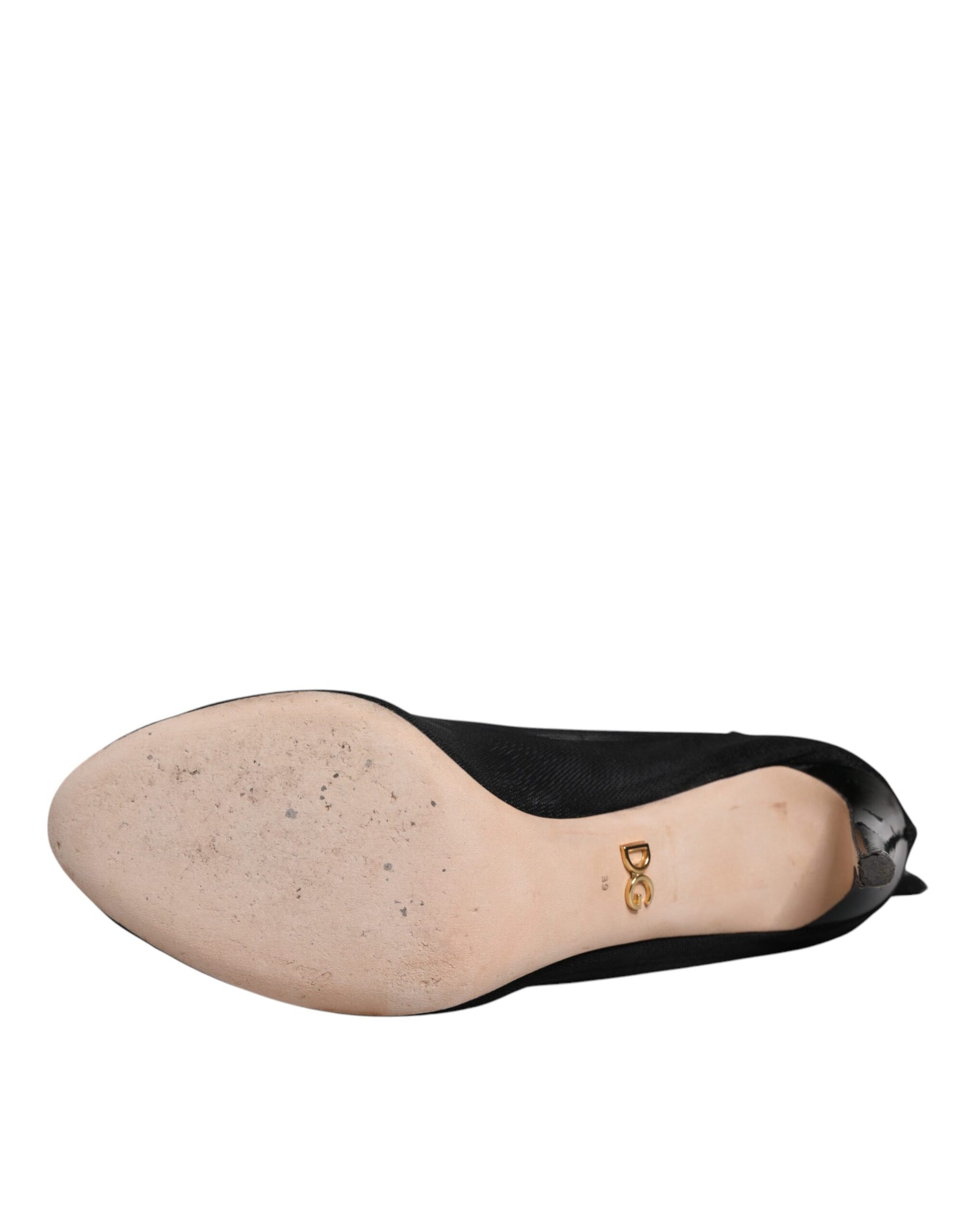 Dolce & Gabbana Black Nylon Mesh Sock Style Boots Shoes | Regal Royce