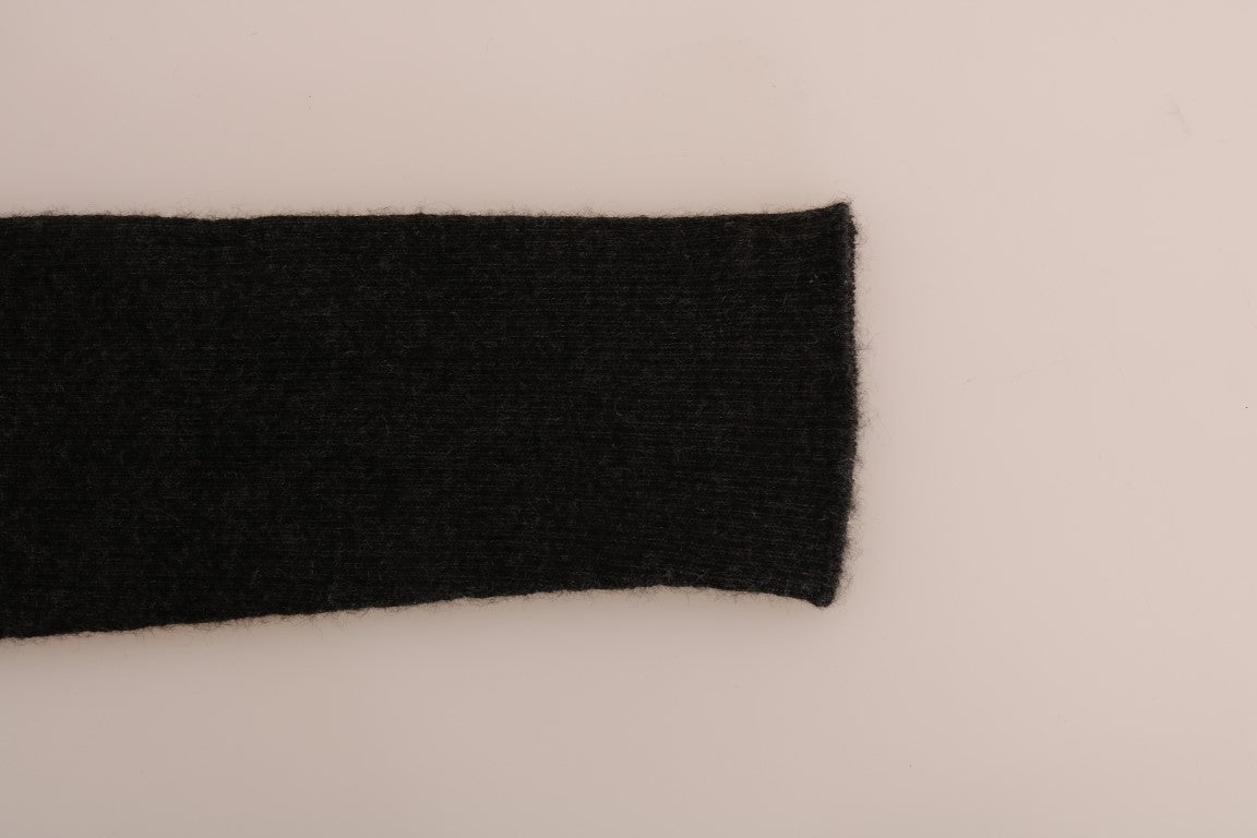 Dolce & Gabbana Gray Cashmere Ribbed Stretch Tights | Regal Royce