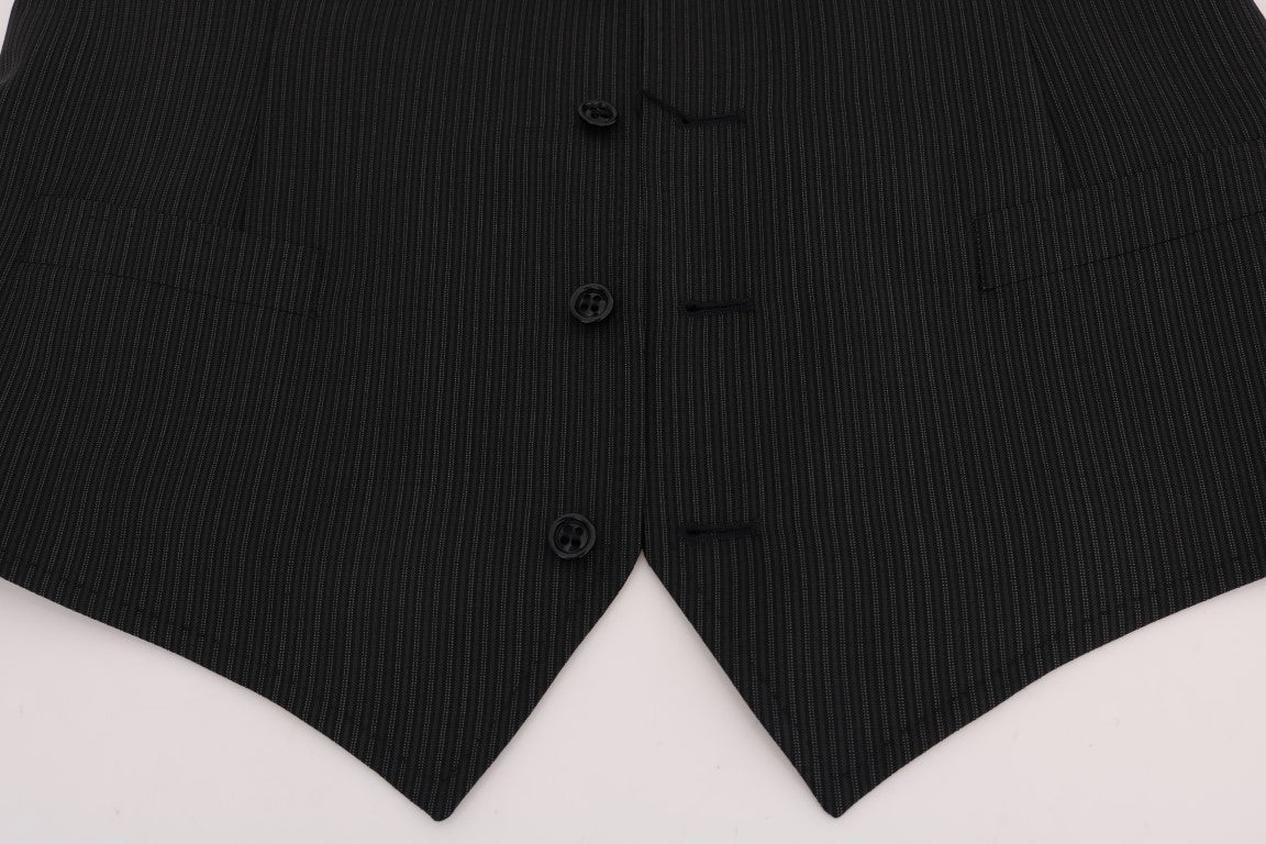 Dolce & Gabbana Gray Wool Stretch Vest | Regal Royce