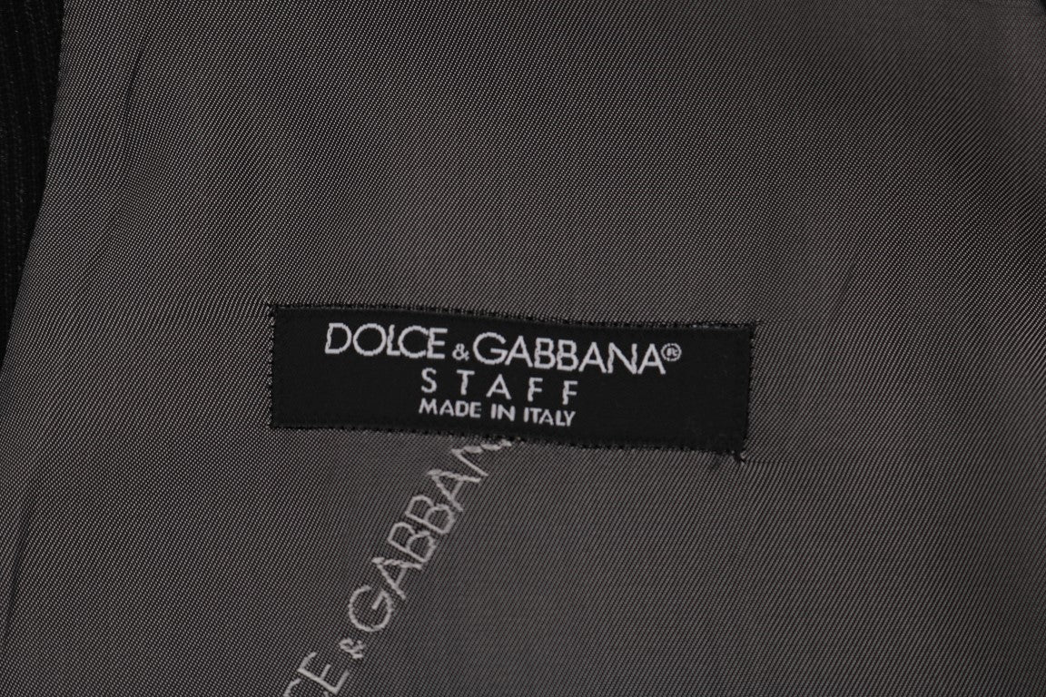 Dolce & Gabbana Black STAFF Cotton Rayon Vest | Regal Royce