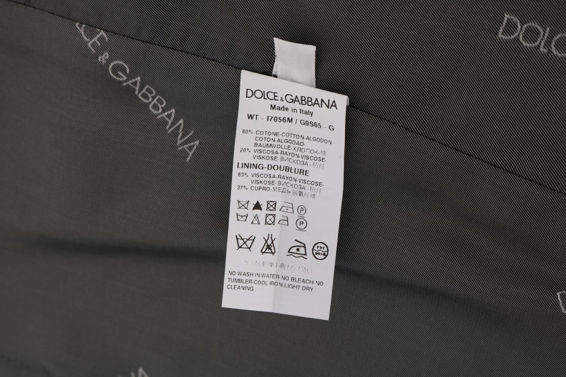 Dolce & Gabbana Gray STAFF Cotton Rayon Vest | Regal Royce