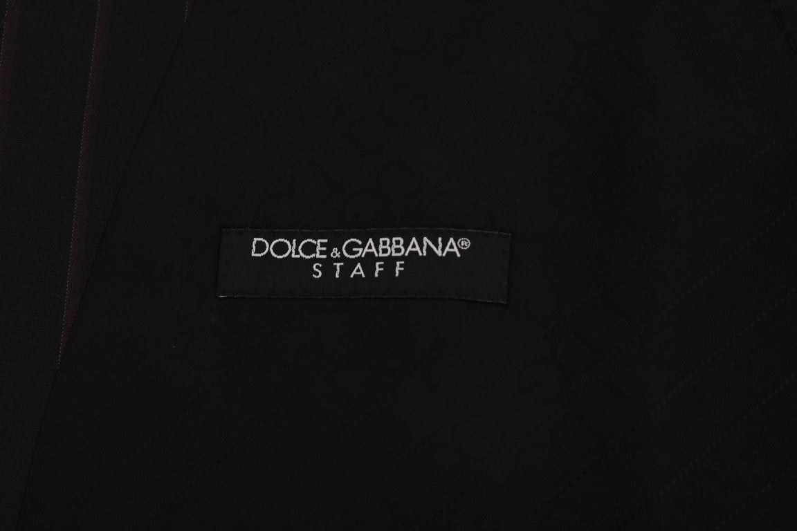 Dolce & Gabbana Blue Wool Stretch Vest | Regal Royce