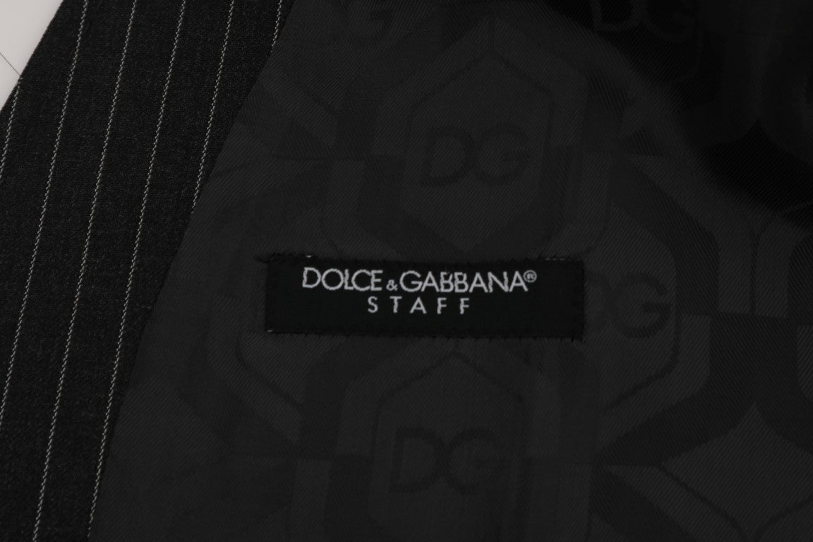 Dolce & Gabbana Gray Wool Stretch Vest | Regal Royce