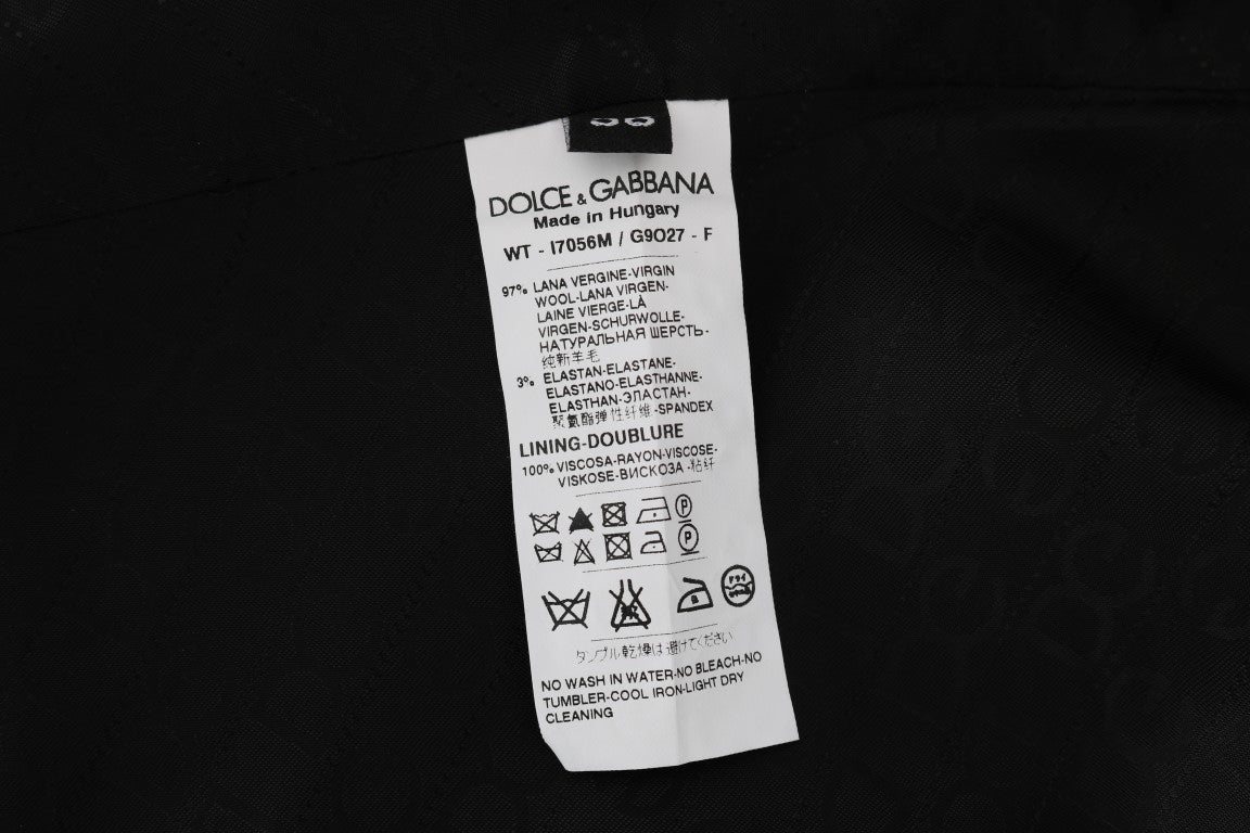 Dolce & Gabbana Black STAFF Wool Stretch Vest | Regal Royce