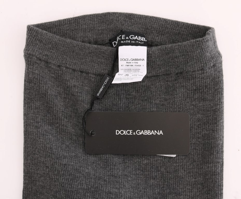 Dolce & Gabbana Gray Cashmere Stretch Tights | Regal Royce