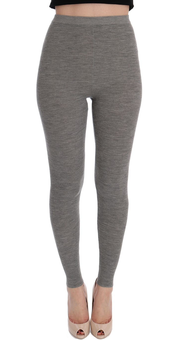 Dolce & Gabbana Gray Cashmere Stretch Tights | Regal Royce