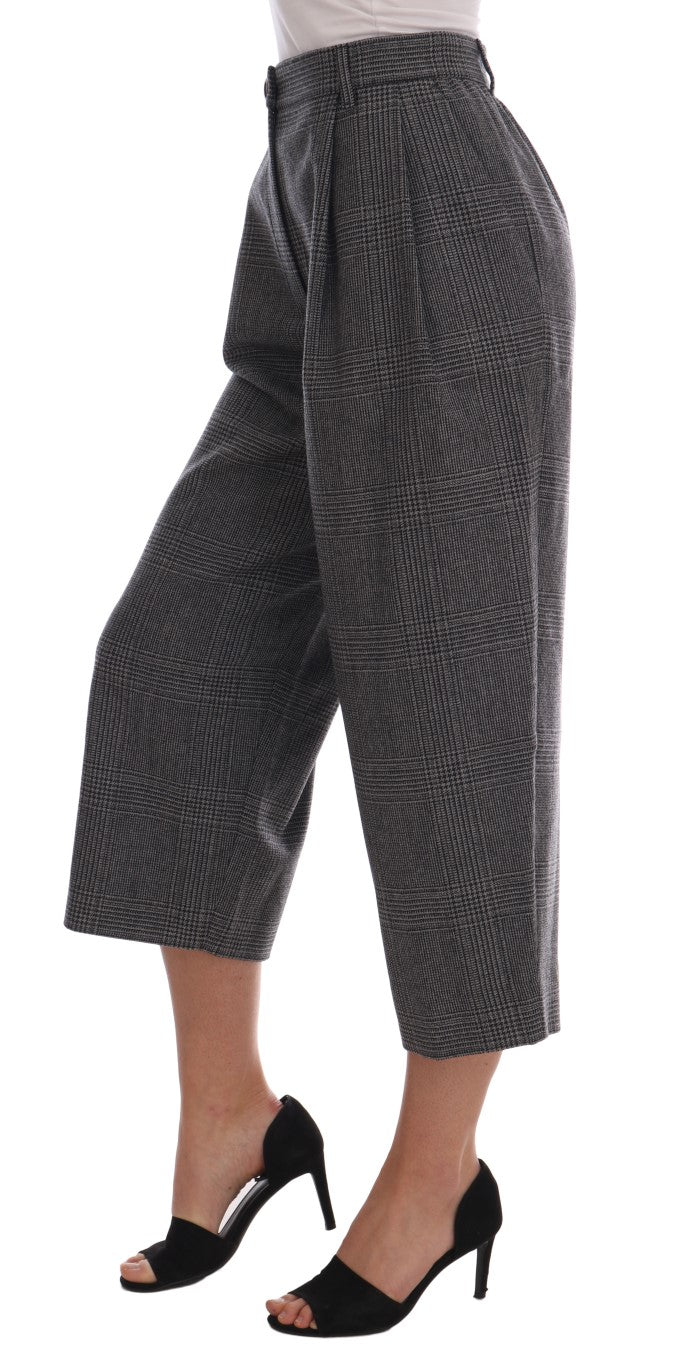 Dolce & Gabbana Gray Wool Capri Pants | Regal Royce