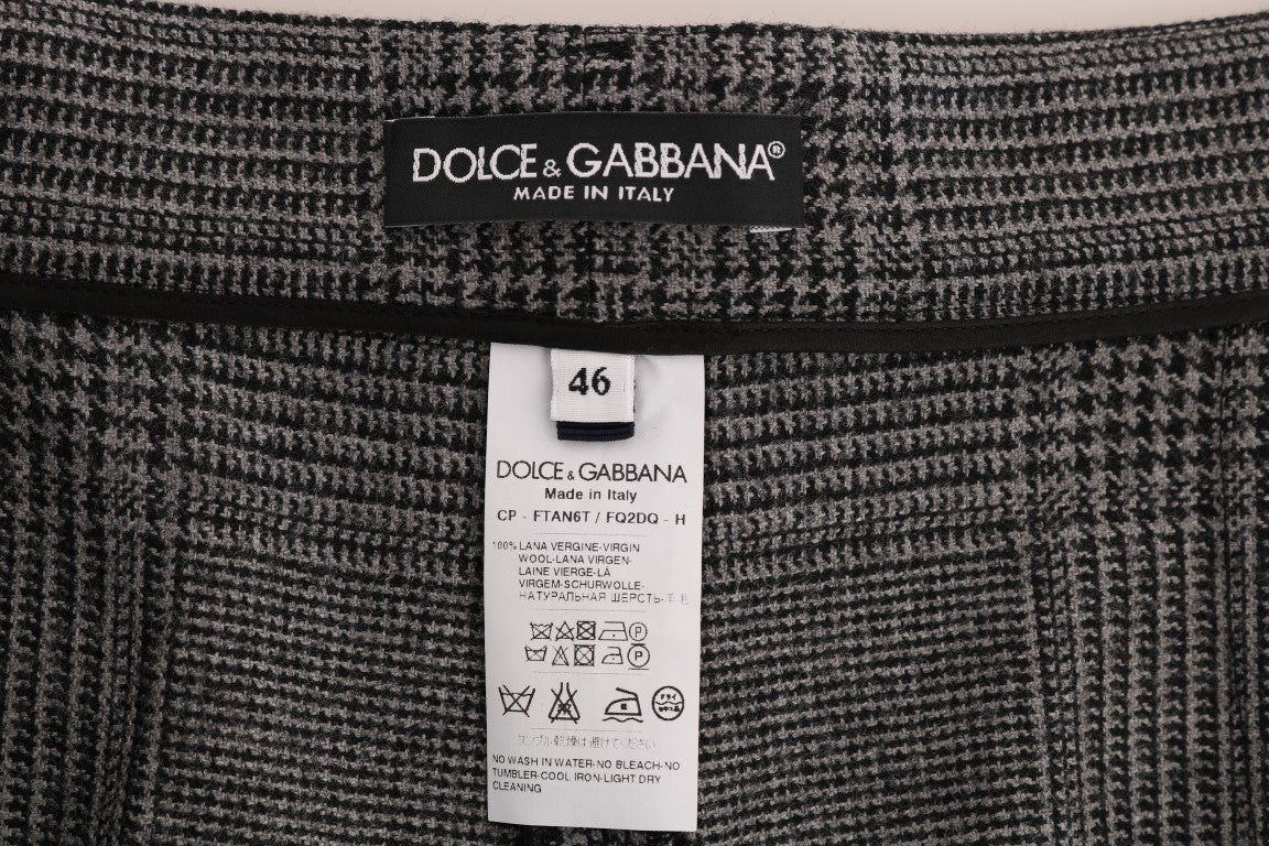 Dolce & Gabbana Gray Wool Capri Pants | Regal Royce