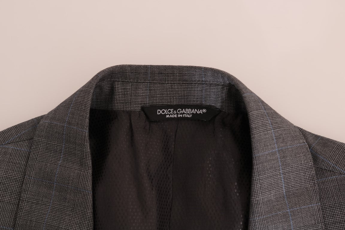 Dolce & Gabbana Gray Wool MARTINI Slim Blazer | Regal Royce