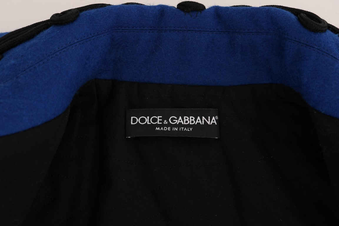 Dolce & Gabbana Black Wool Trench Jacket | Regal Royce