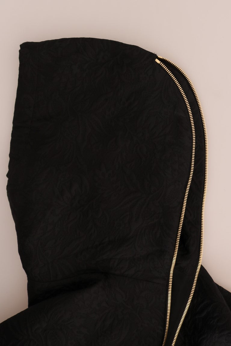 Dolce & Gabbana Black Fairy Tale Crystal Hooded Sweater | Regal Royce