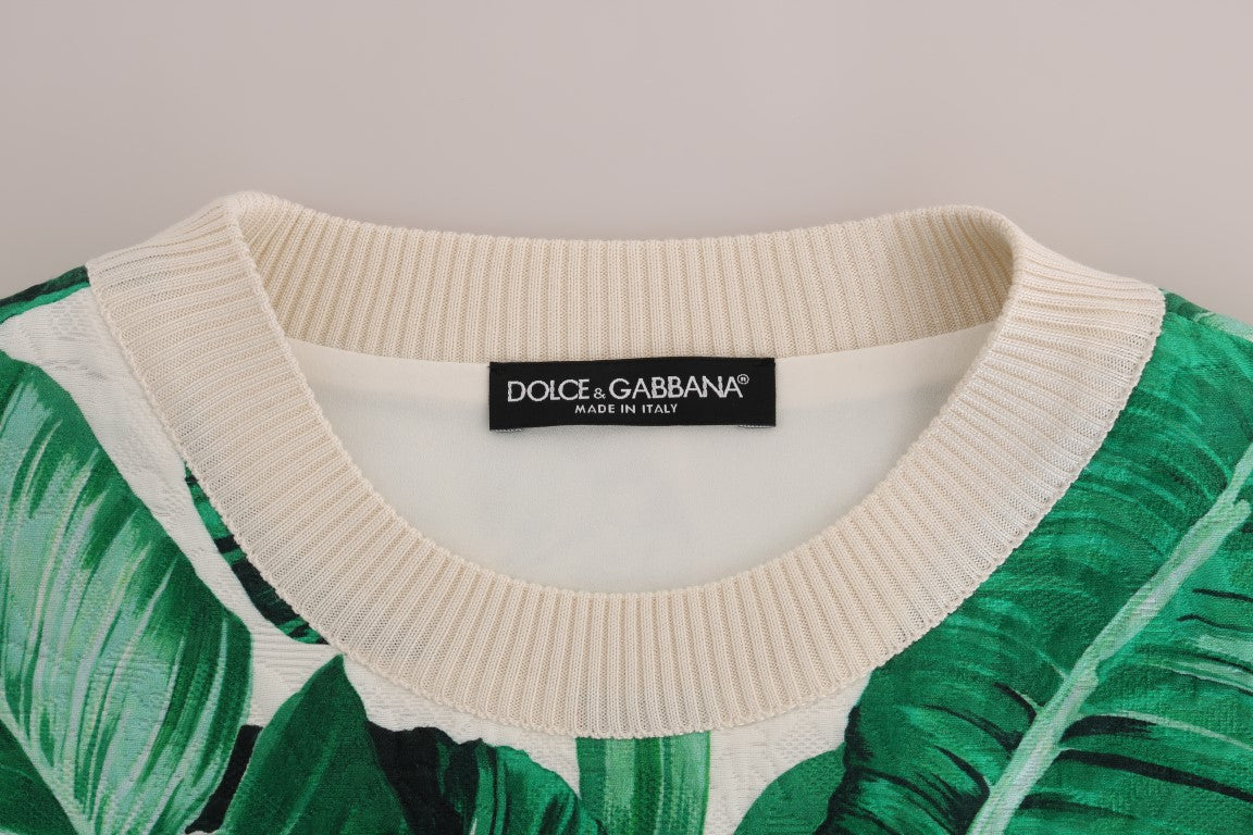 Dolce & Gabbana Pineapple Banana Sequins Crewneck Sweater | Regal Royce