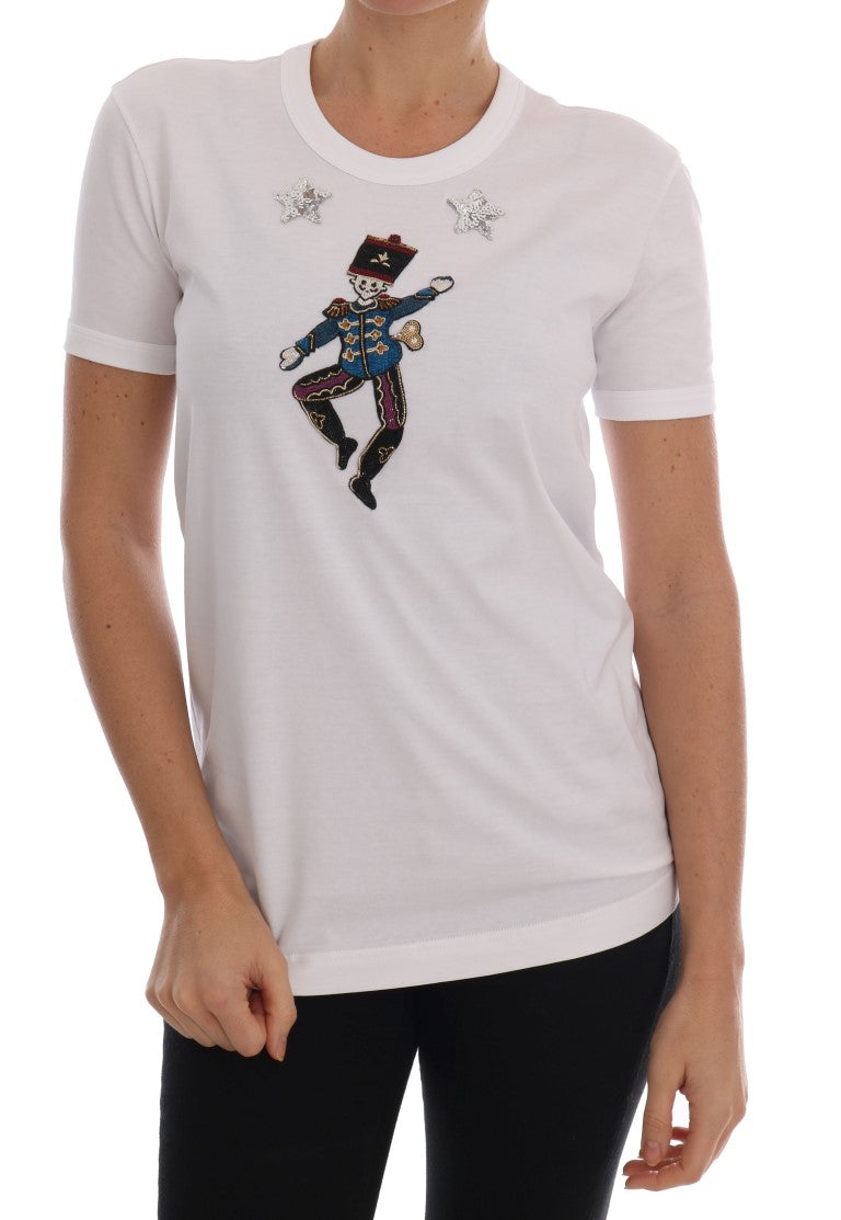 Dolce & Gabbana White Cotton Fairy Tale T-Shirt | Regal Royce