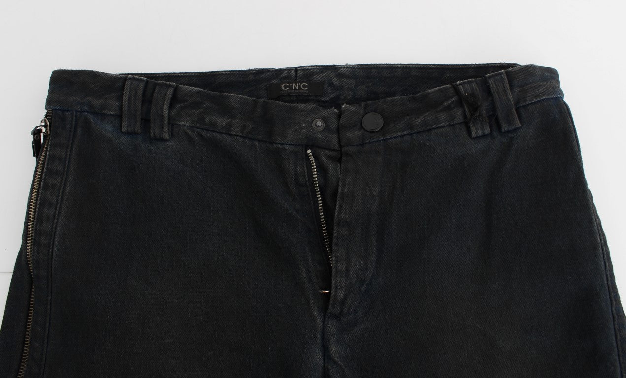 Costume National Blue Cotton Slim Pants Denim Jeans | Regal Royce