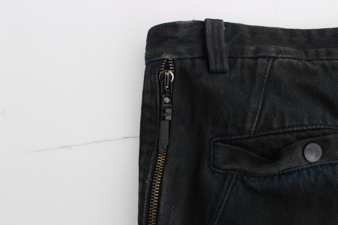 Costume National Blue Cotton Slim Pants Denim Jeans | Regal Royce