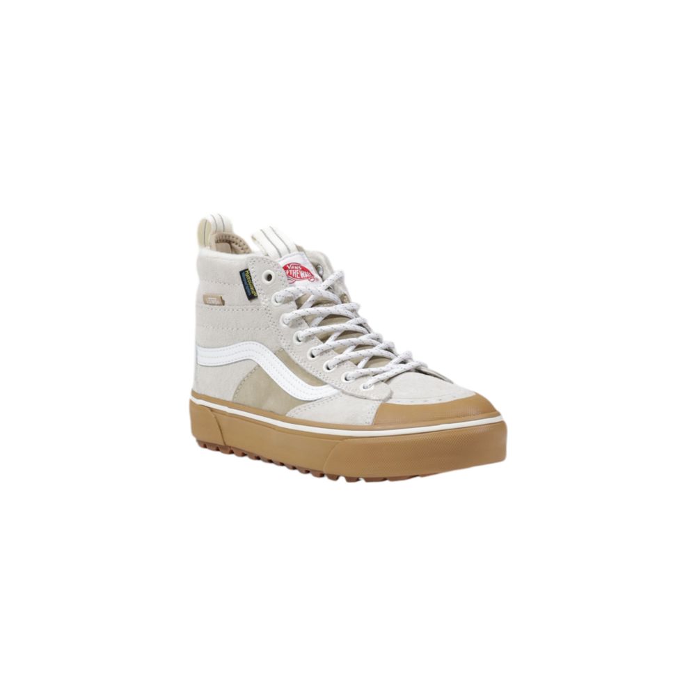 Vans Beige Leather High Top Sneakers | Regal Royce