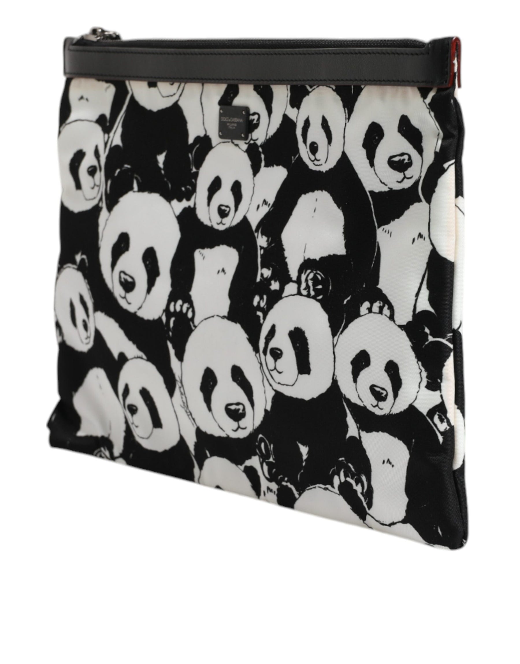 Dolce & Gabbana Black White Panda Pattern Clutch Pouch Bag | Regal Royce
