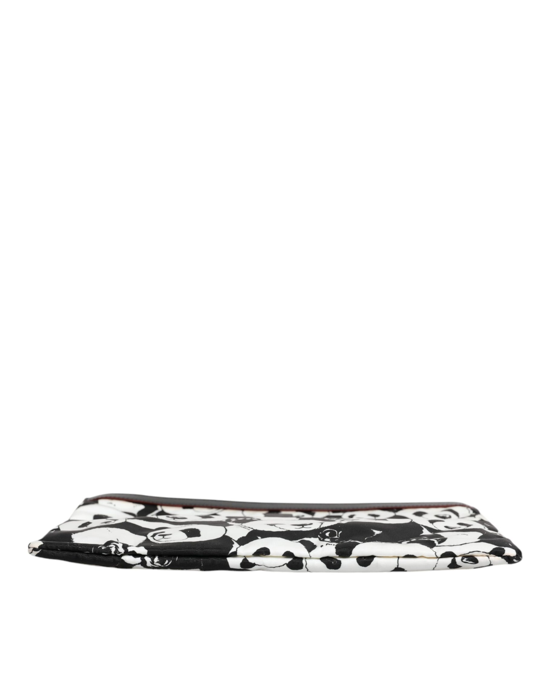 Dolce & Gabbana Black White Panda Pattern Clutch Pouch Bag | Regal Royce