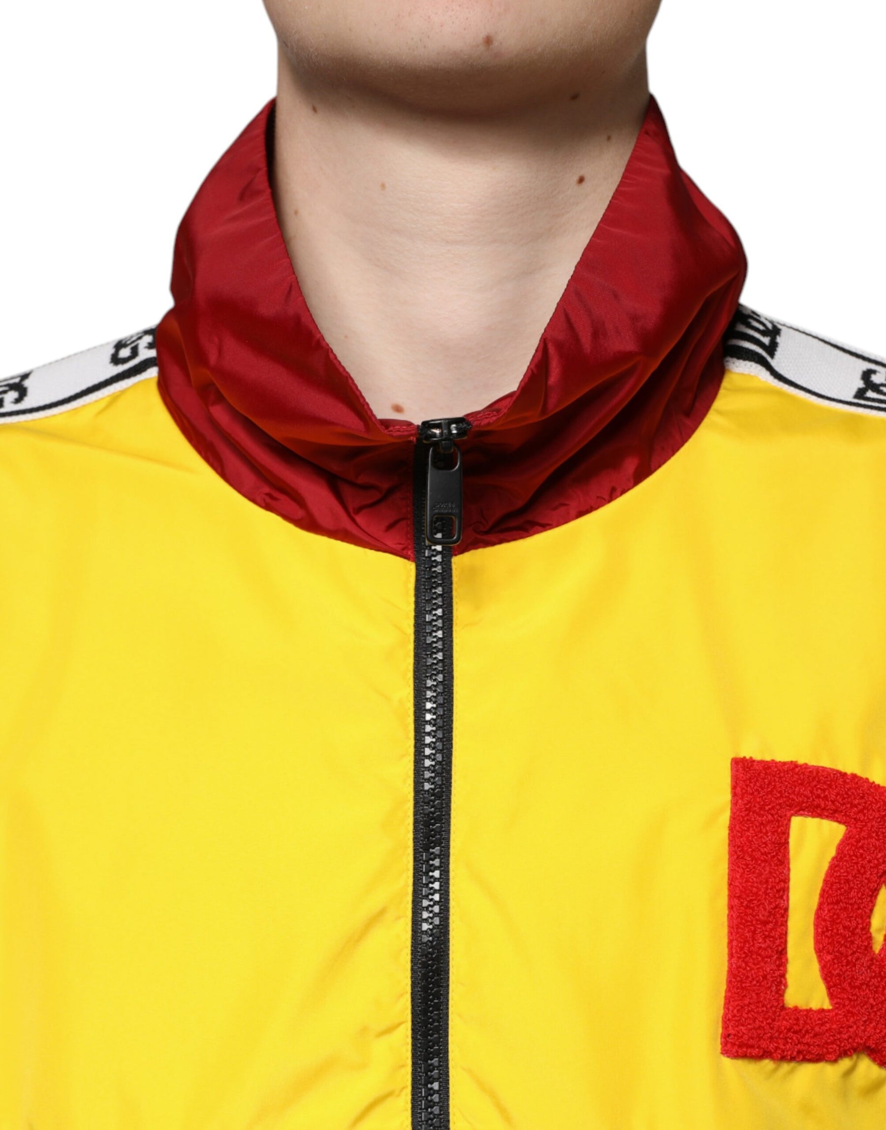 Dolce & Gabbana Multicolor Patchwork Men Full Zip Sweater | Regal Royce