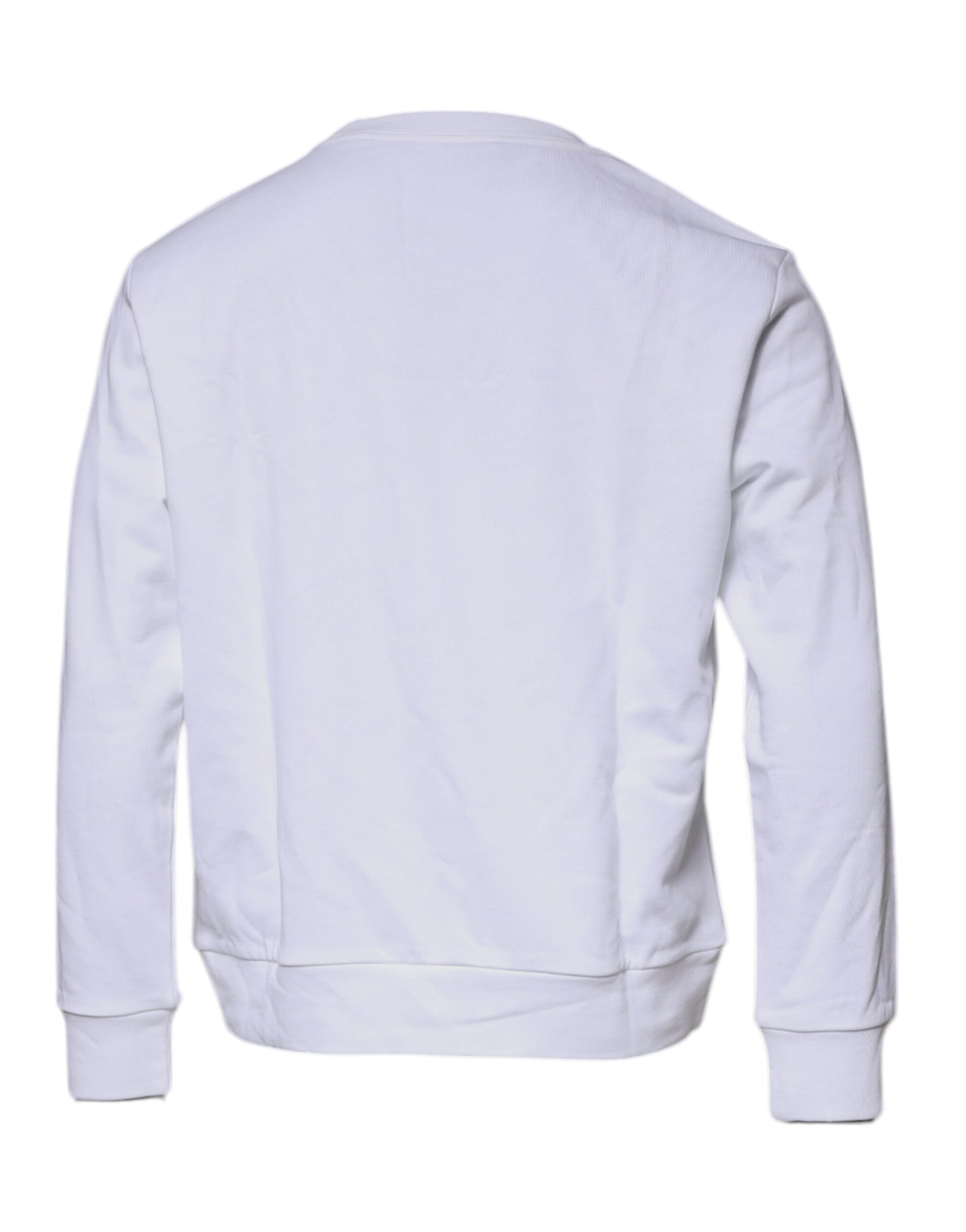 Versace White Medusa Embroidery Crew Neck Pullover Sweater | Regal Royce
