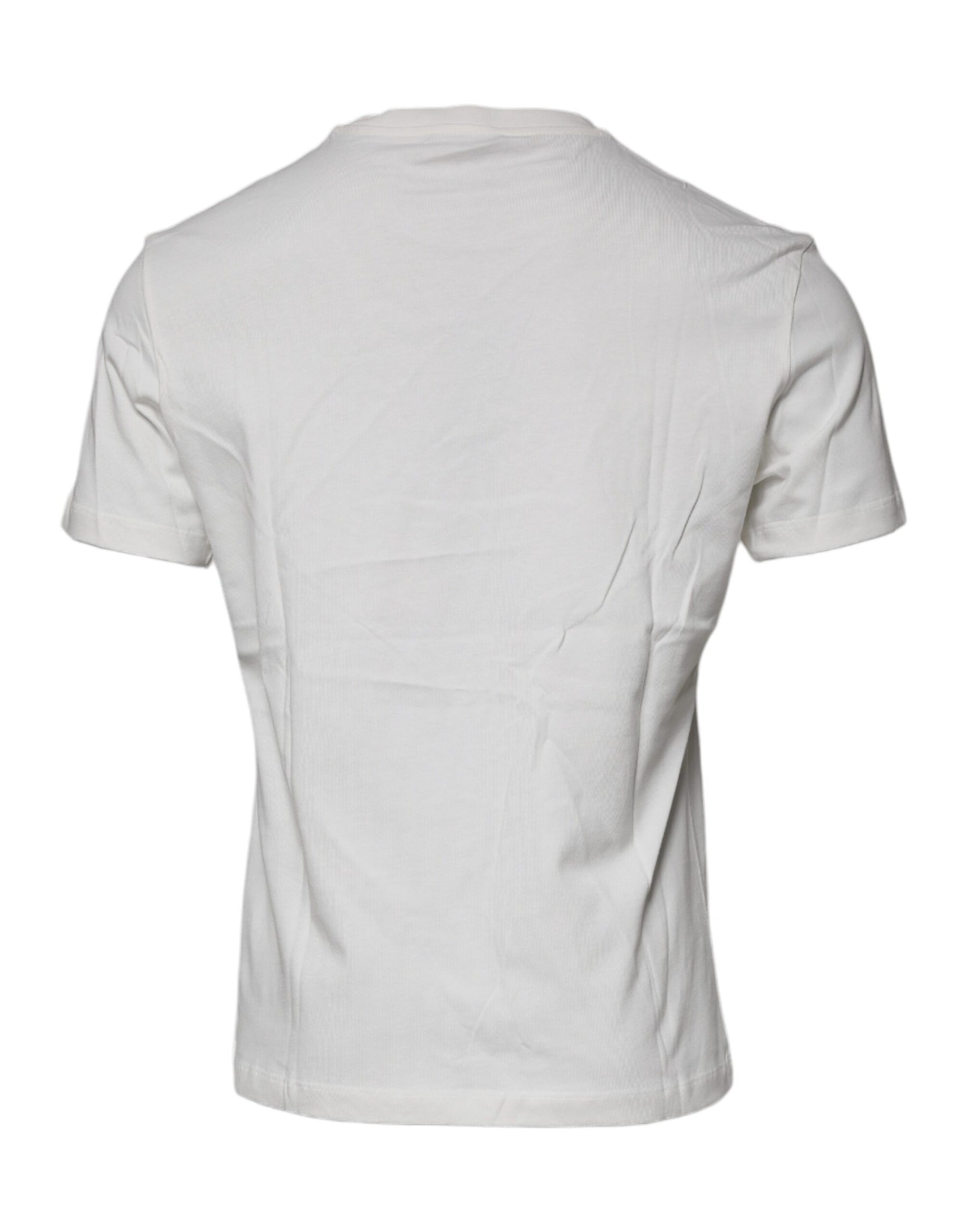 Versace White Medusa Print Cotton Crew Neck T-shirt | Regal Royce