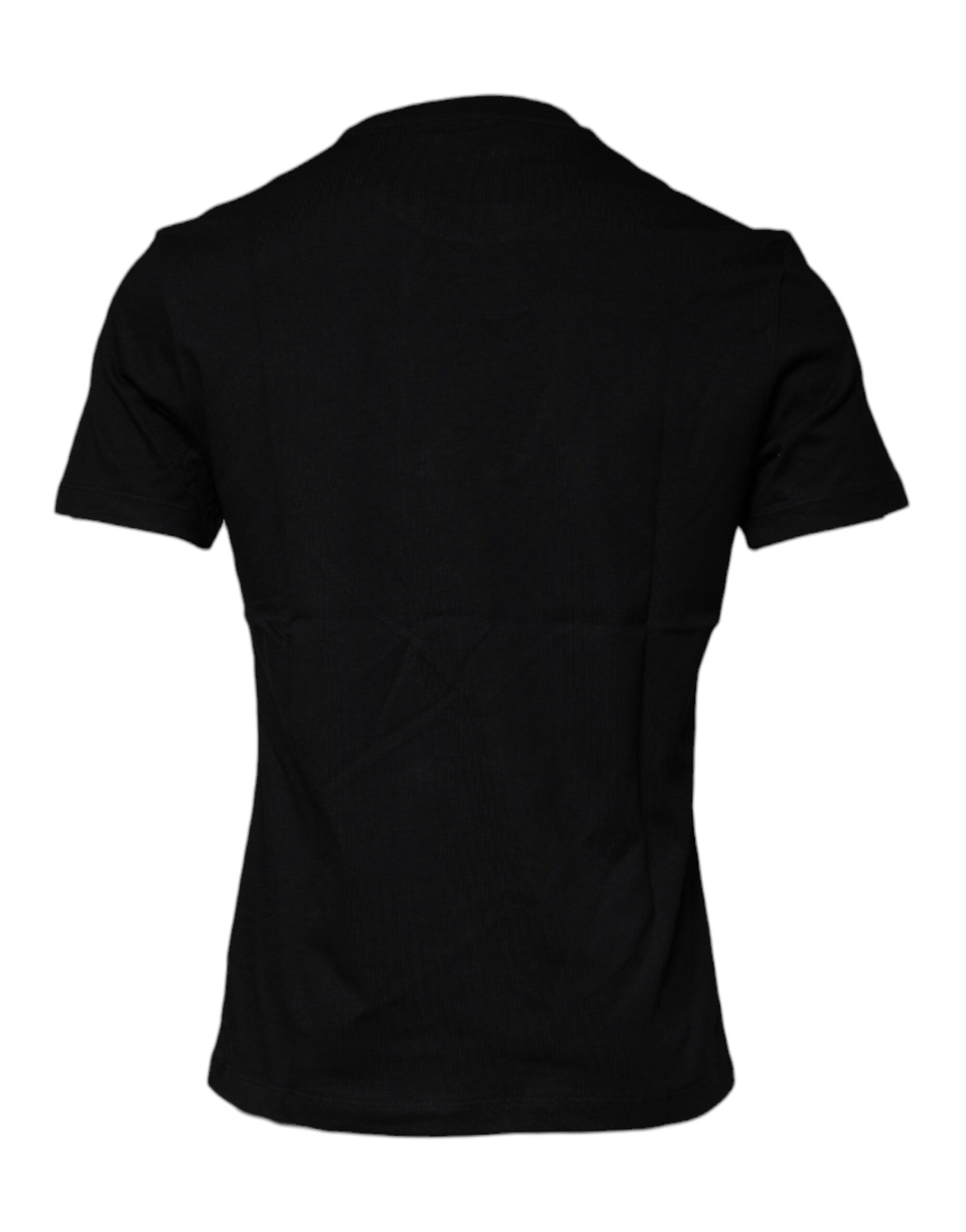 Versace Black Medusa Print Cotton Crew Neck T-shirt | Regal Royce