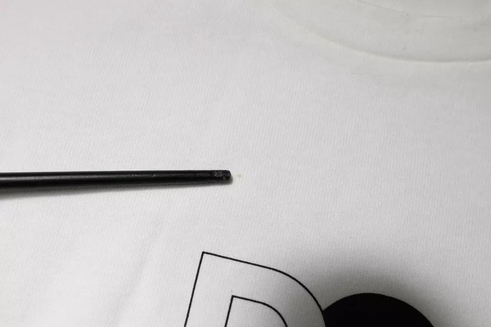 Dolce & Gabbana White DG Logo Crew Neck Short Sleeves T-shirt | Regal Royce
