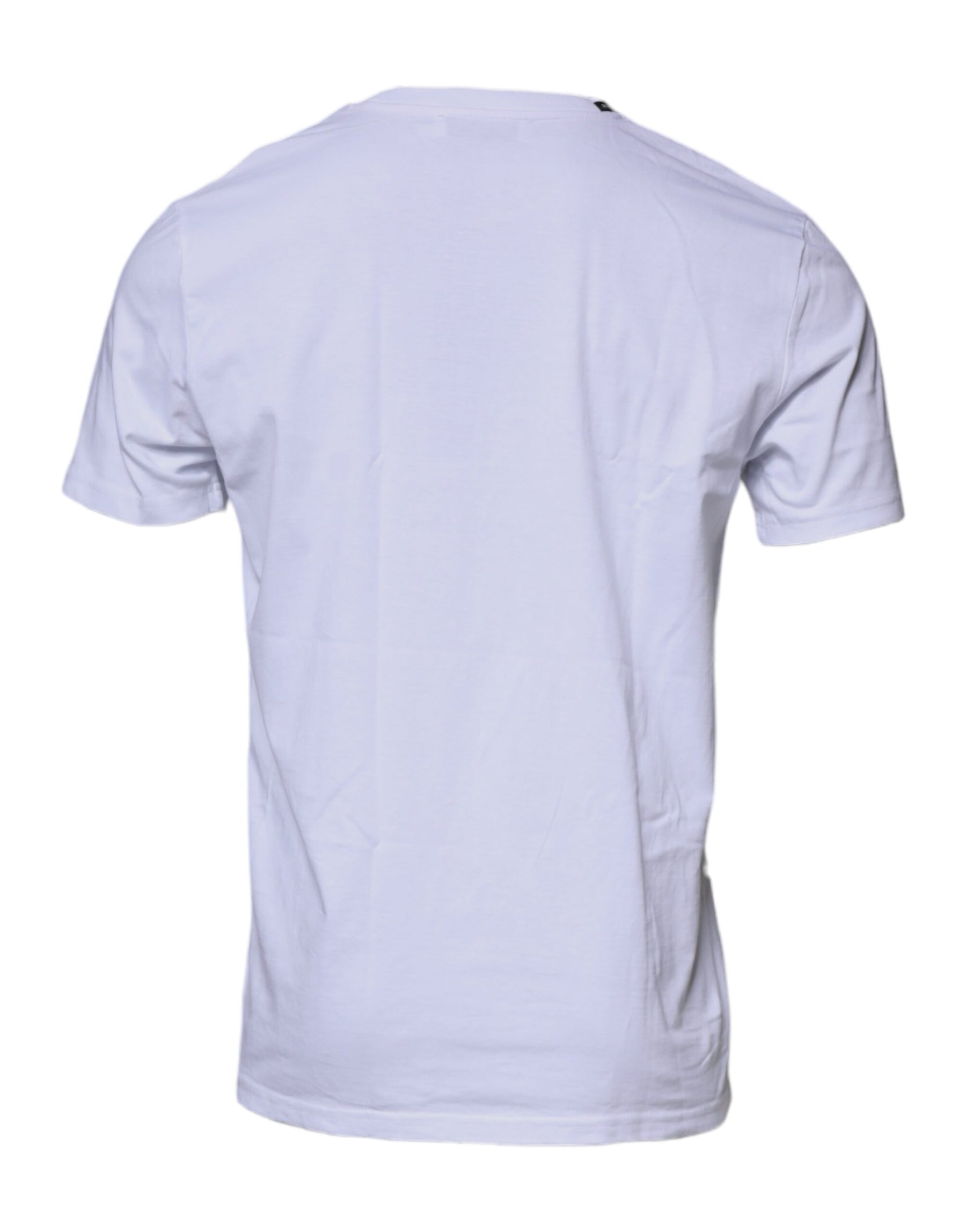 Dolce & Gabbana White Red Leopard Cotton Crew Neck T-shirt | Regal Royce