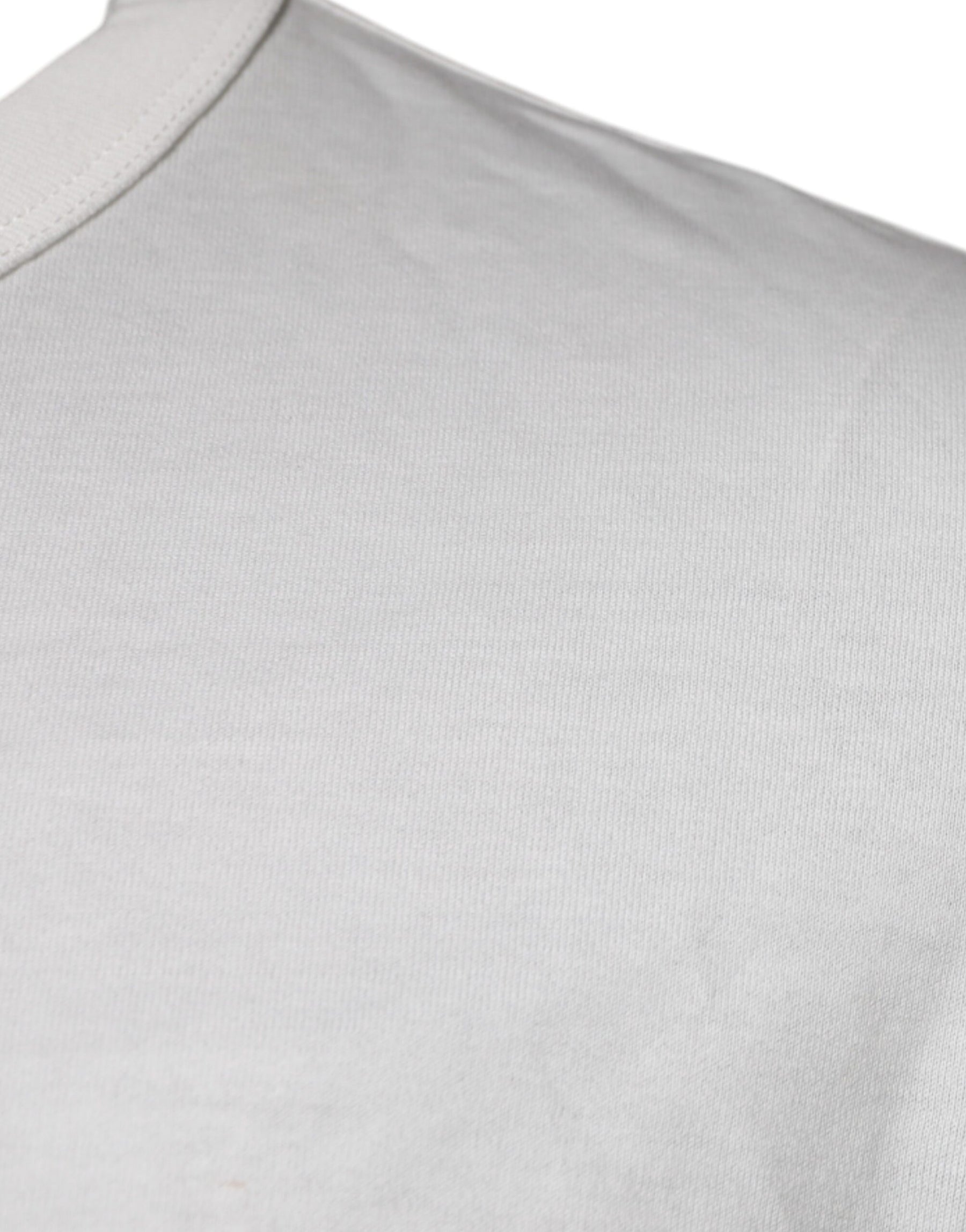 Dolce & Gabbana White DG Logo Cotton Crew Neck T-shirt | Regal Royce