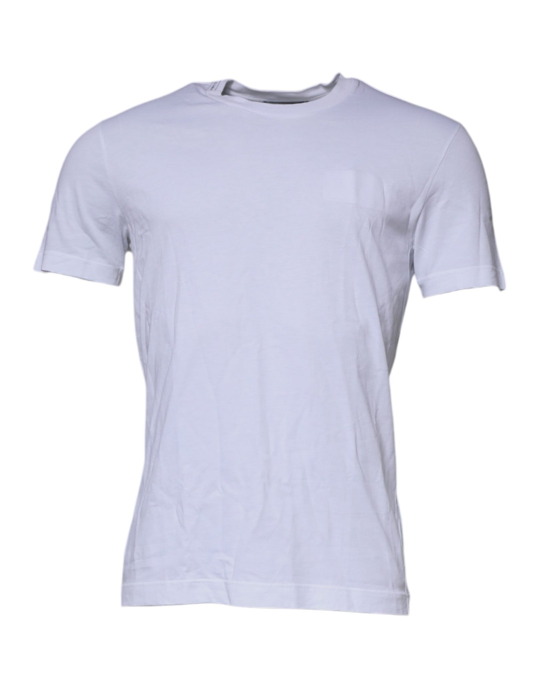 Dolce & Gabbana White DG Logo Cotton Crew Neck T-shirt | Regal Royce