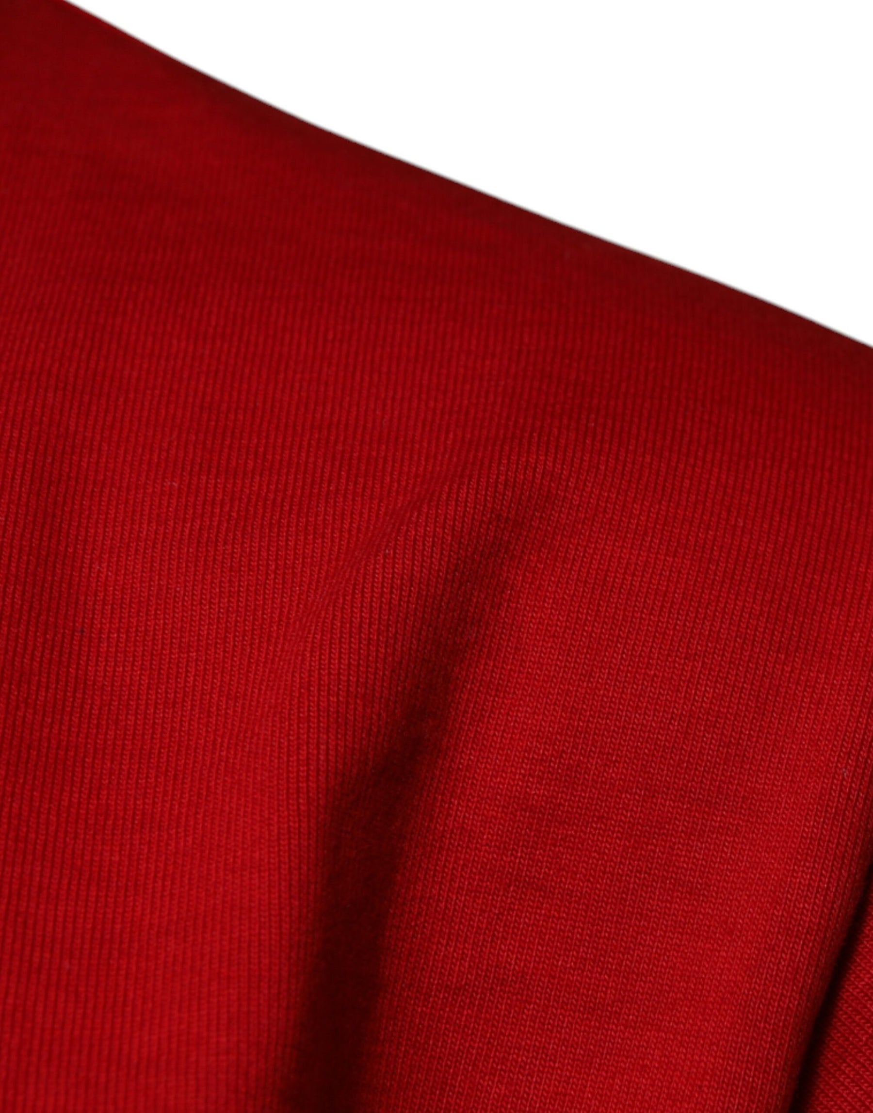 Dolce & Gabbana Red DG Eye Cotton Crew Neck T-shirt | Regal Royce